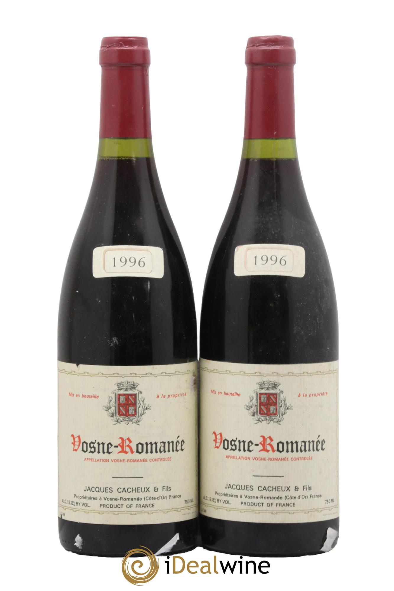 Vosne-Romanée Jacques Cacheux 1996 - Lot de 2 bouteilles - 0