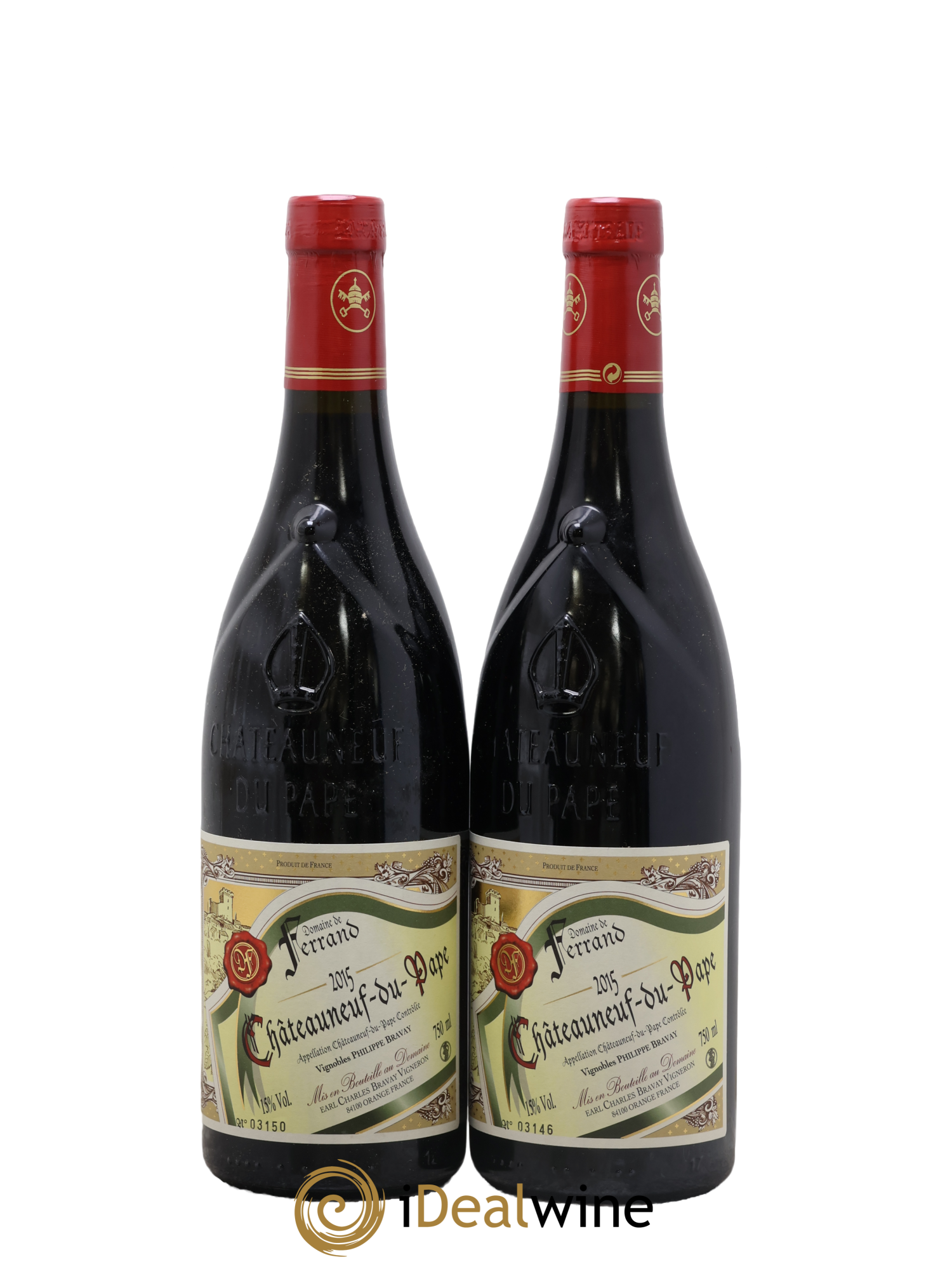Châteauneuf-du-Pape Domaine de Ferrand 2015 - Lot de 2 bouteilles - 0
