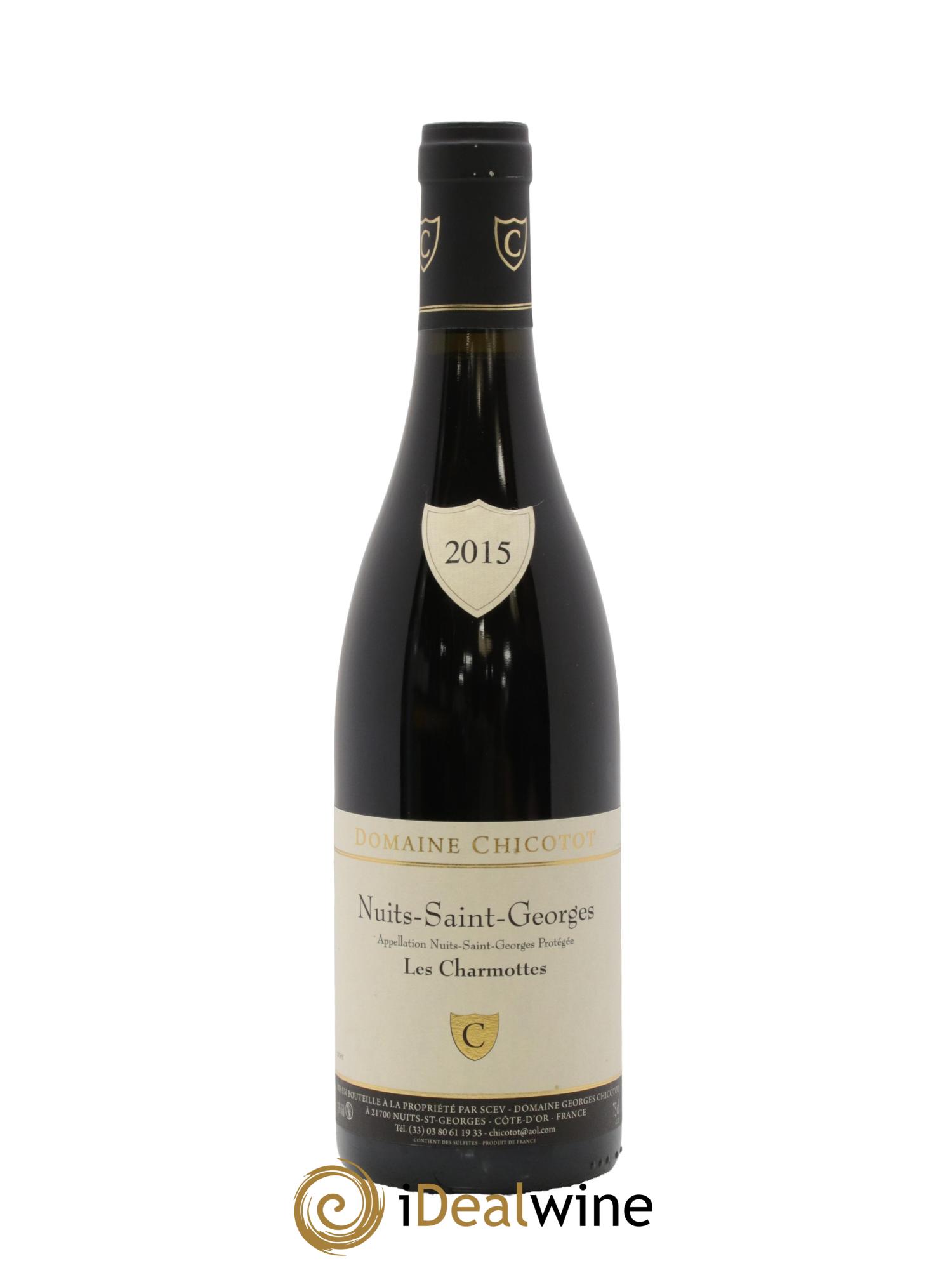 Nuits-Saint-Georges Les Charmottes Chicotot 2015 - Lot de 1 bouteille - 0