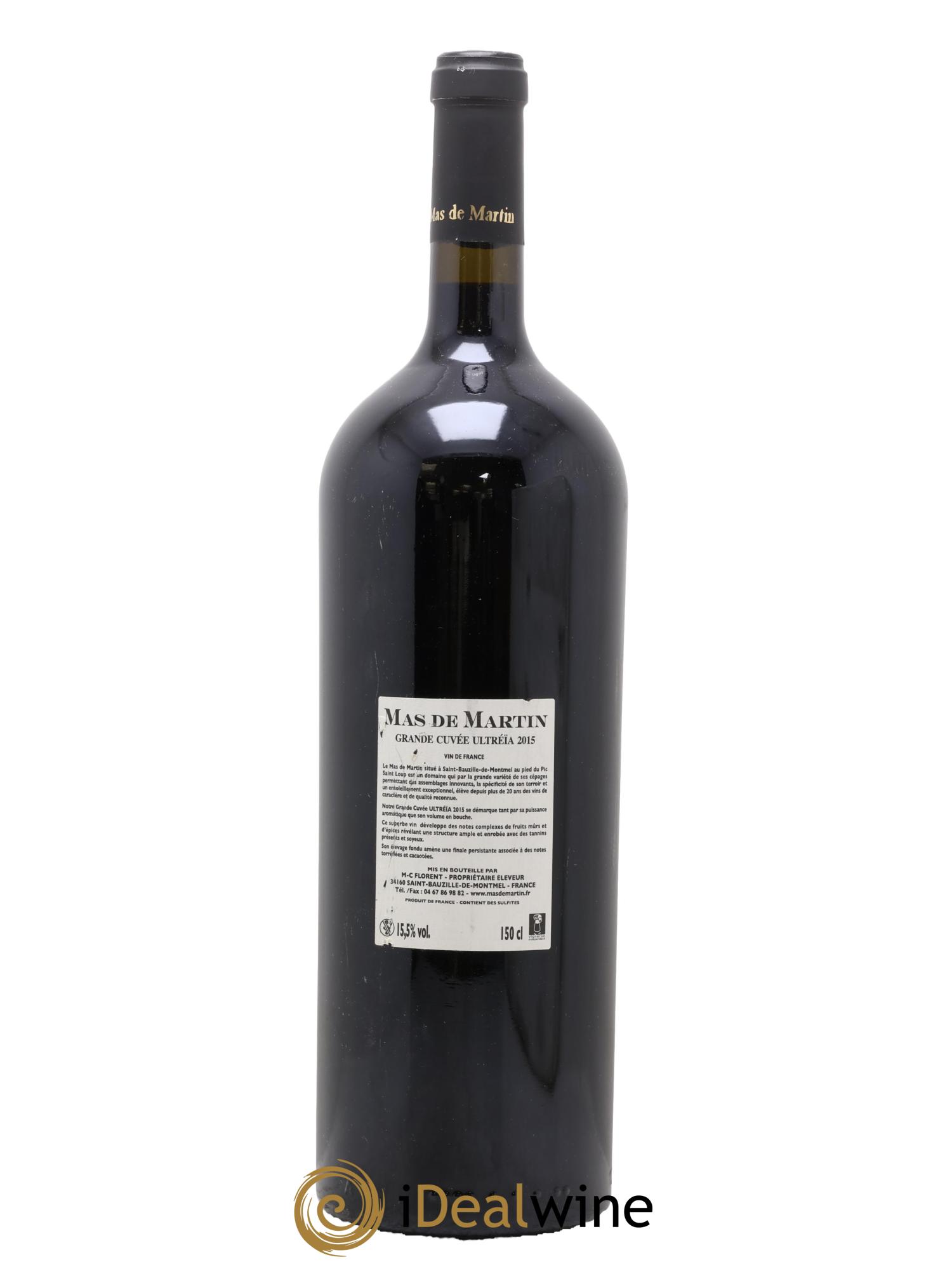 Vin de France Grande Cuvée Ultréïa Mas Martin 2015 - Lot of 1 magnum - 1