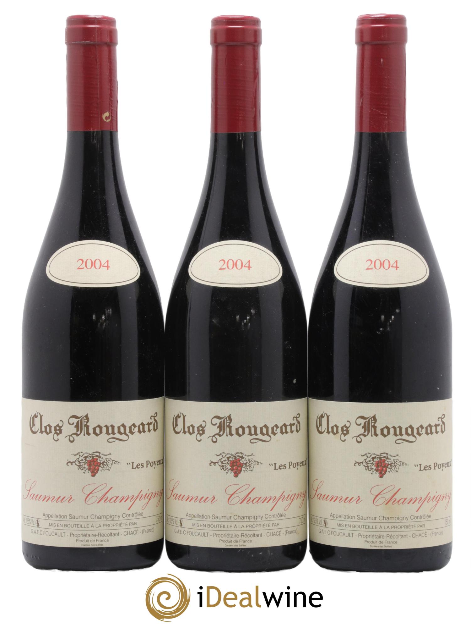 Saumur-Champigny Les Poyeux Clos Rougeard 2004 - Lot de 3 bouteilles - 0