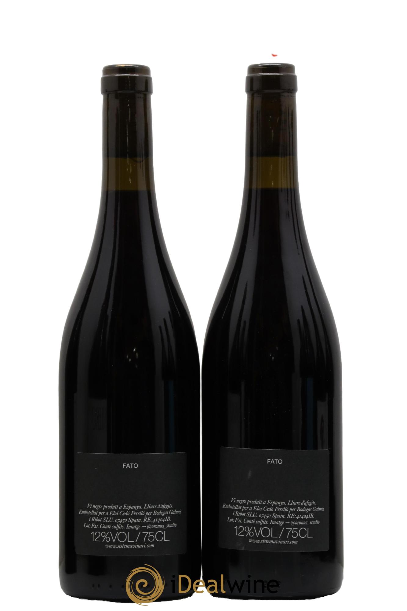 Espagne Vino de la Tierra Mallorca Fato Sistema Vinari Negre 2021 - Posten von 2 Flaschen - 1
