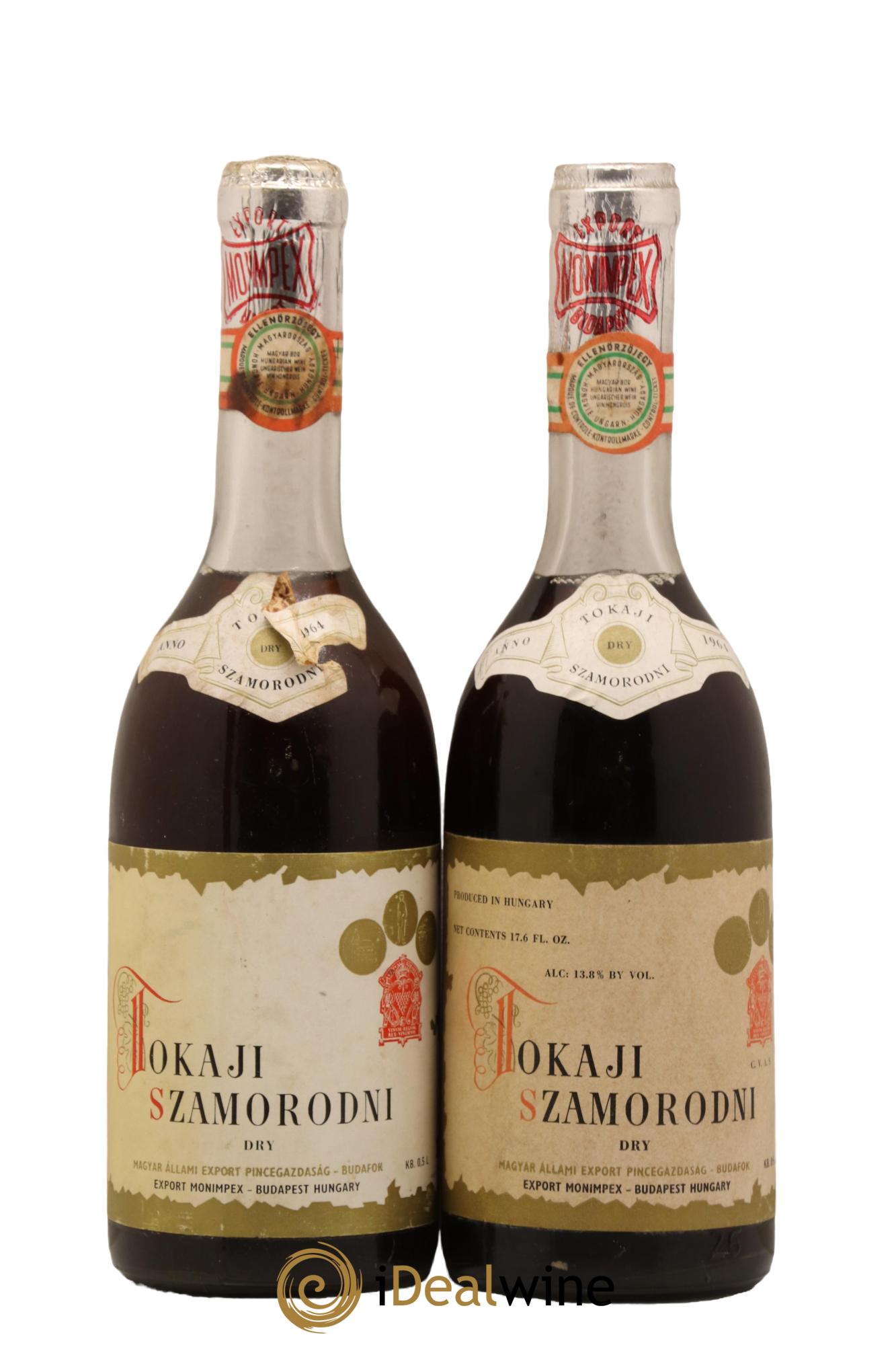 Vins Etrangers Old Tokaji Dry Szamorodni 1964 - Lot de 2 format 50cls - 0