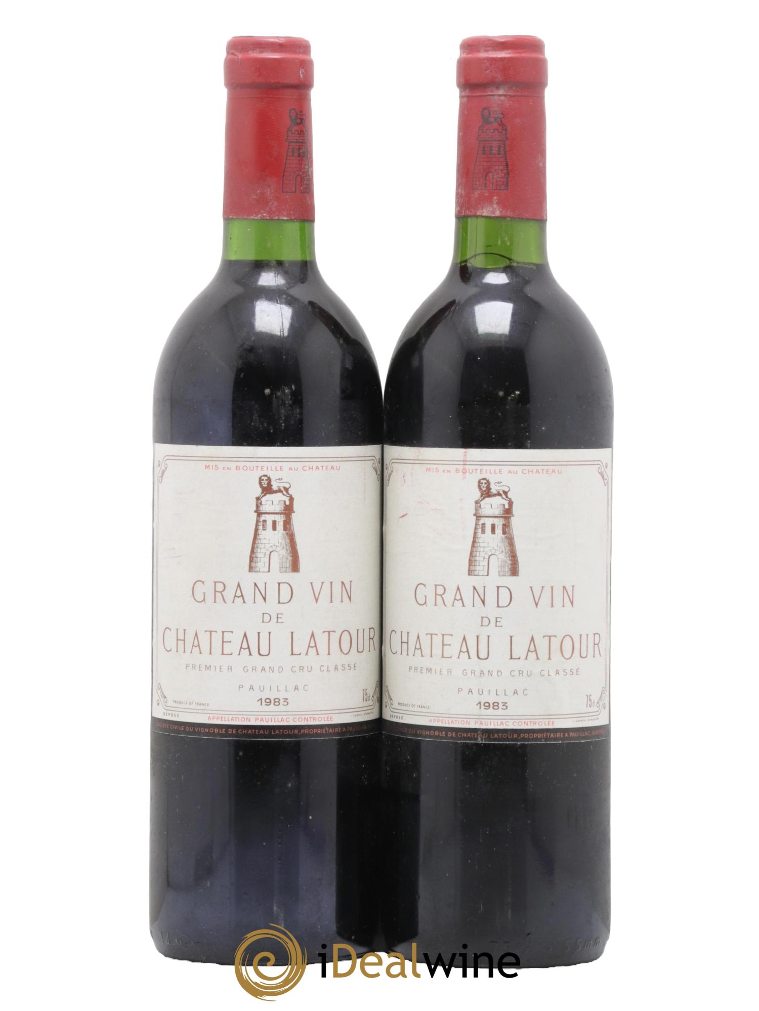 Château Latour 1er Grand Cru Classé 1983 - Lot de 2 bouteilles - 0