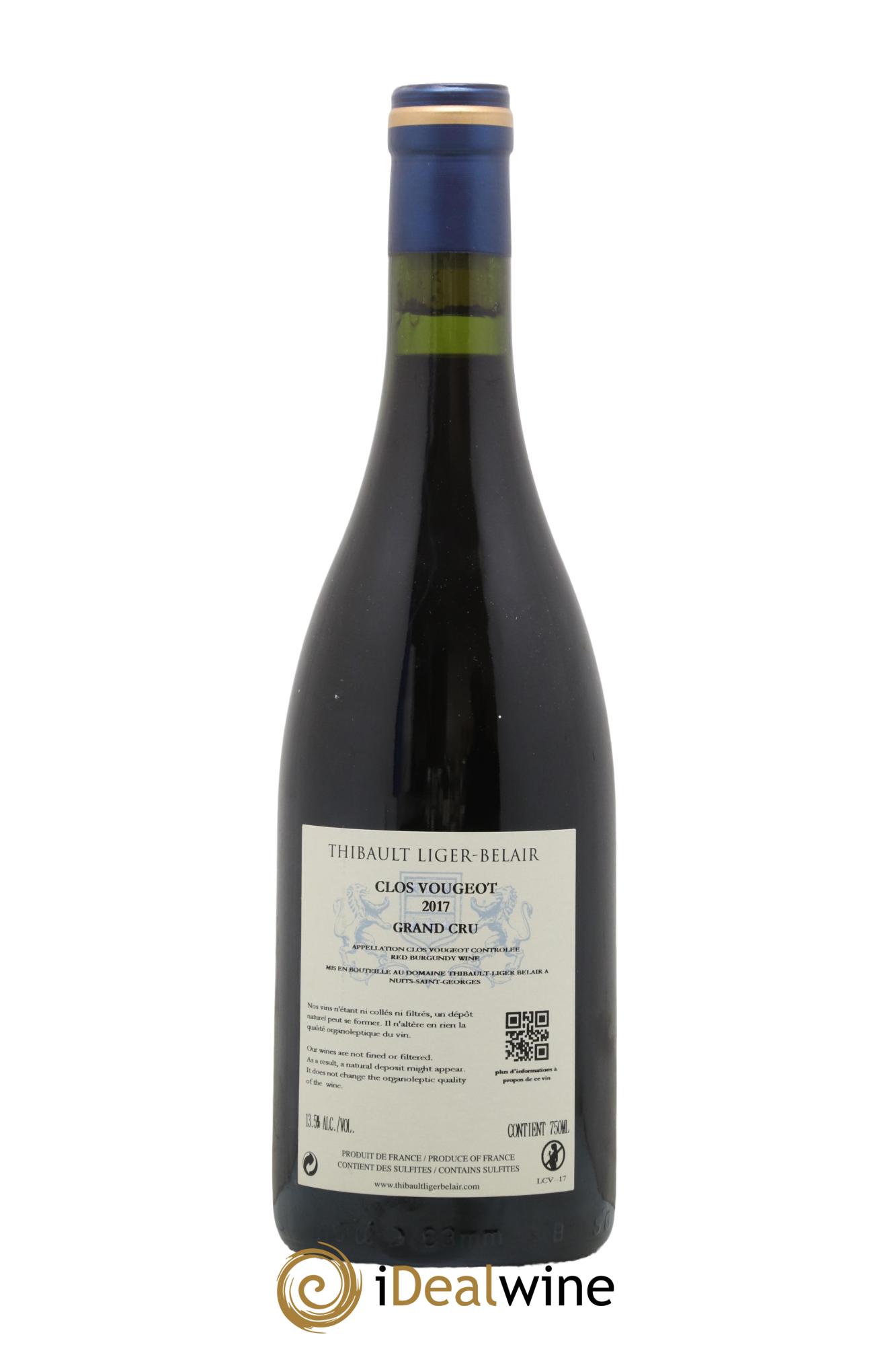 Clos de Vougeot Grand Cru Thibault Liger-Belair 2017 - Lot of 1 bottle - 1