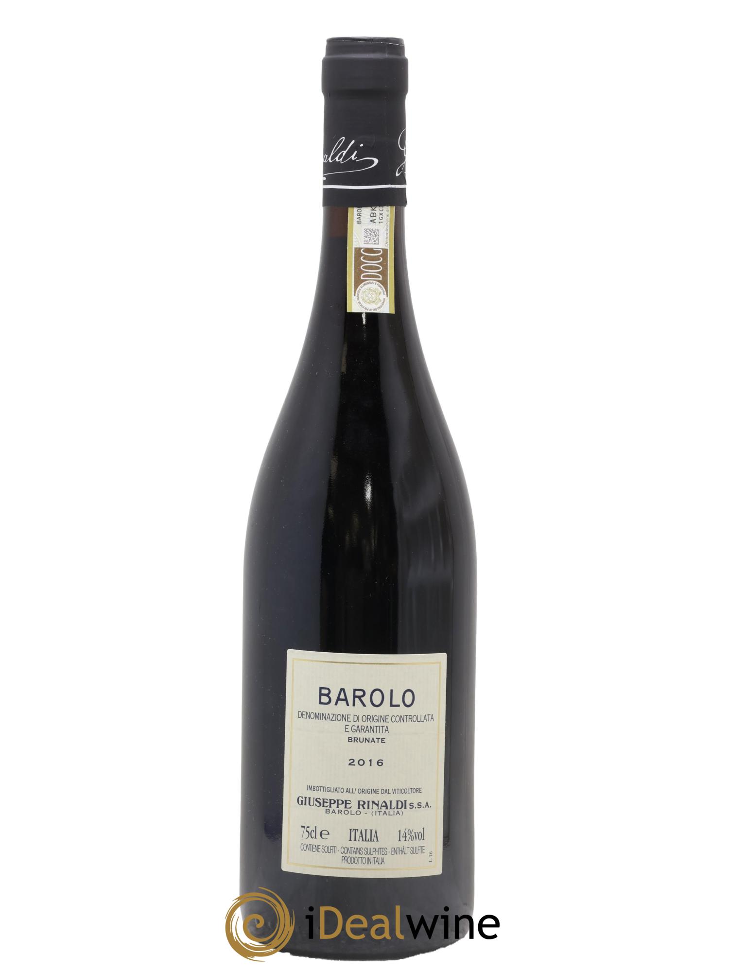 Barolo DOCG Brunate Giuseppe Rinaldi 2016 - Lotto di 1 bottiglia - 1
