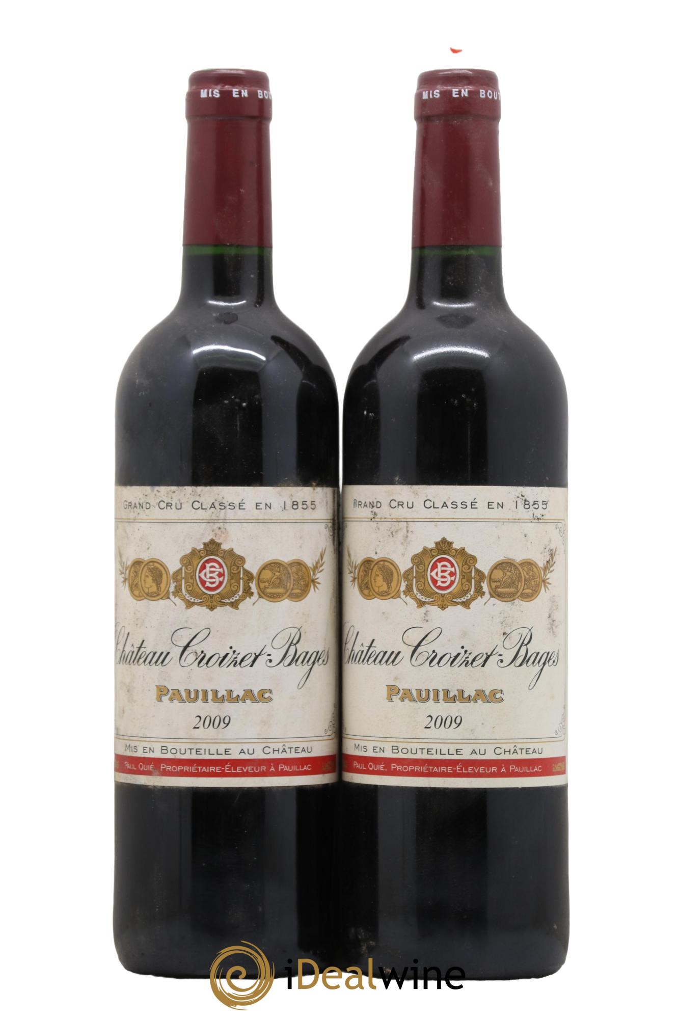 Château Croizet Bages 5ème Grand Cru Classé 2009 - Lot de 2 bouteilles - 0