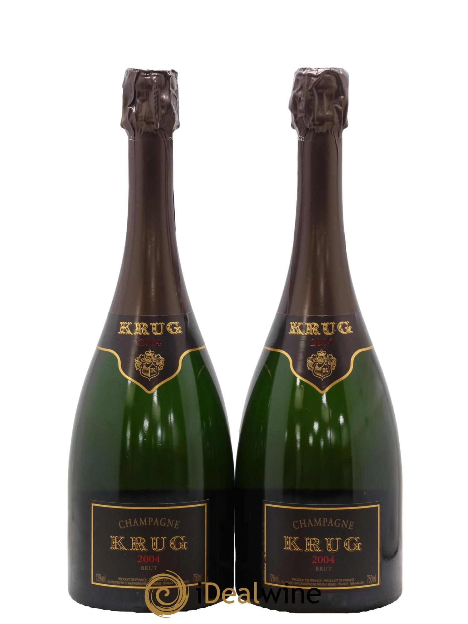 Vintage Krug 2004 - Lot de 2 bouteilles - 0