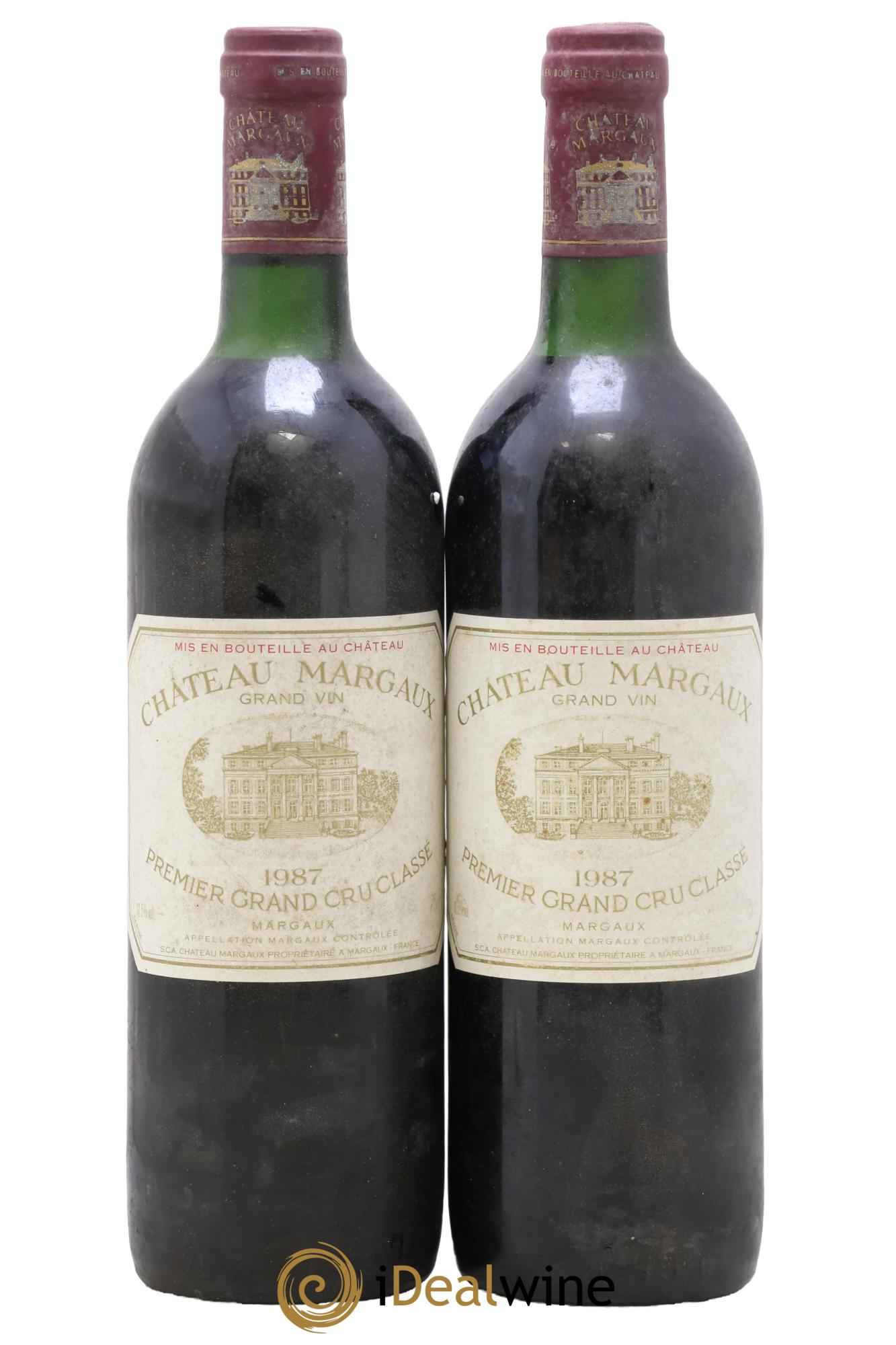 Château Margaux 1er Grand Cru Classé 1987 - Lot of 2 bottles - 0