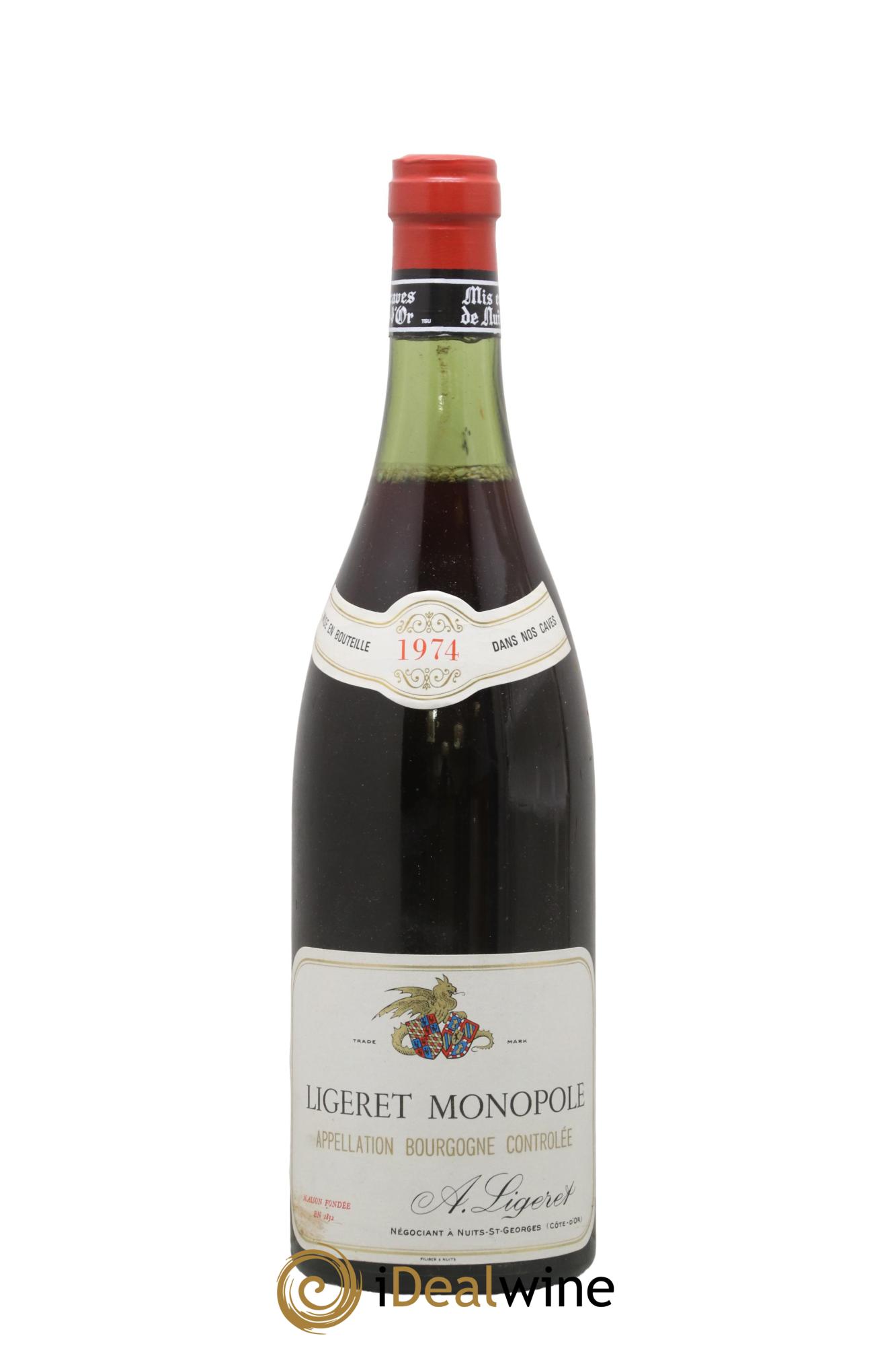 Bourgogne Monopole A. Ligeret 1974 - Lot de 1 bouteille - 0
