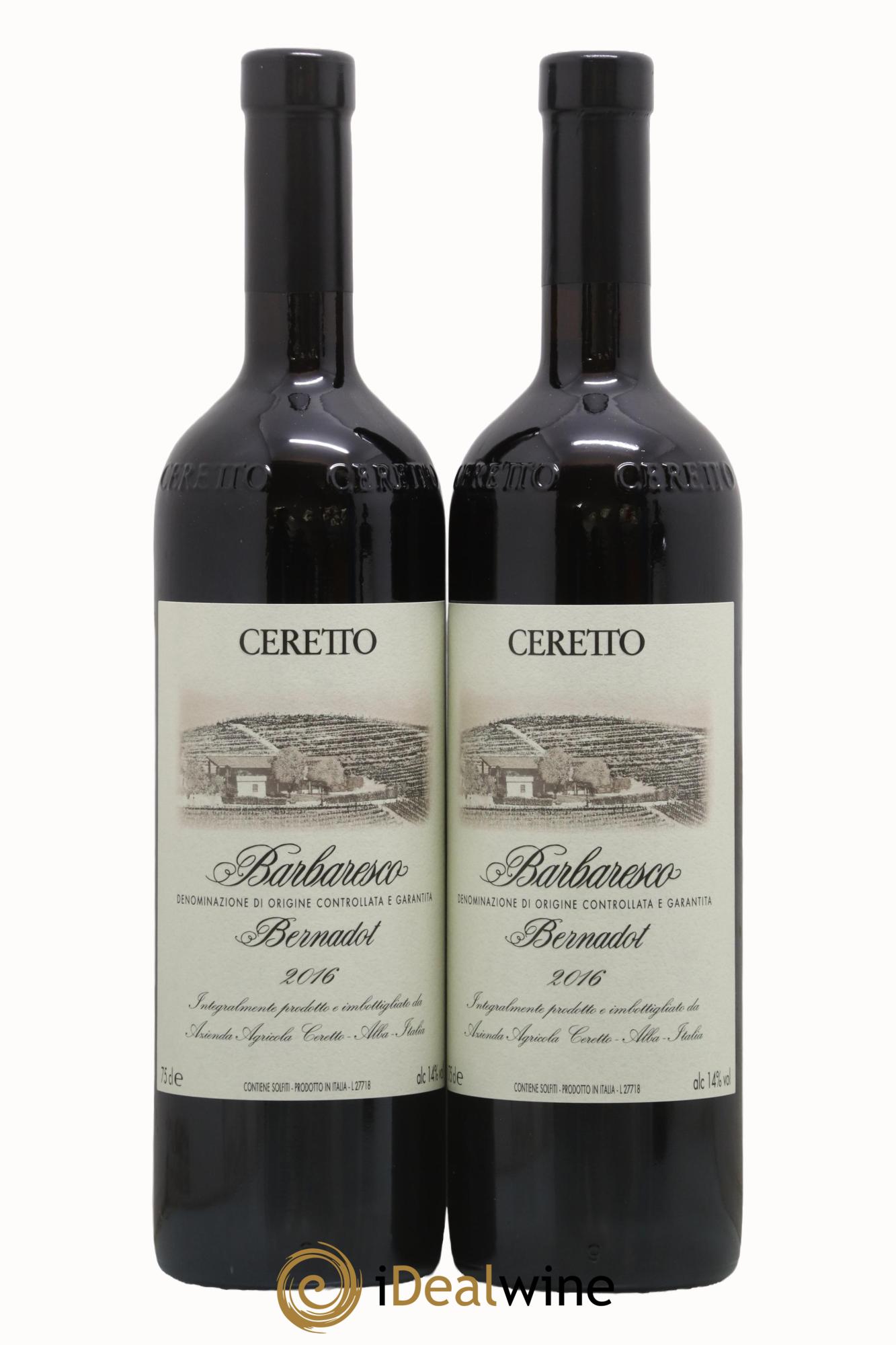 Barbaresco DOCG Bernadot Ceretto 2016 - Lot of 2 bottles - 0
