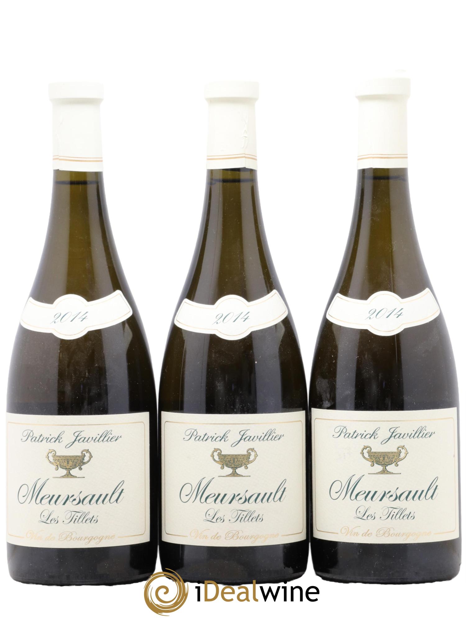 Meursault Les Tillets Patrick Javillier 2014 - Lot de 3 bouteilles - 0