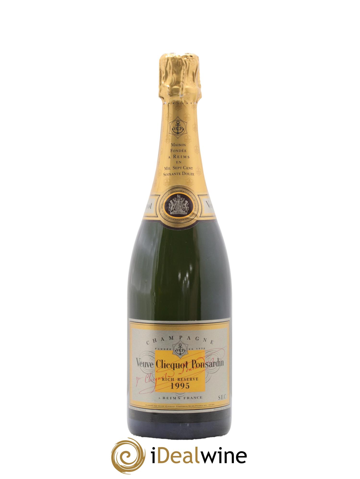 Champagne Rich Reserve Veuve Clicquot 1995 - Lot de 1 bouteille - 0