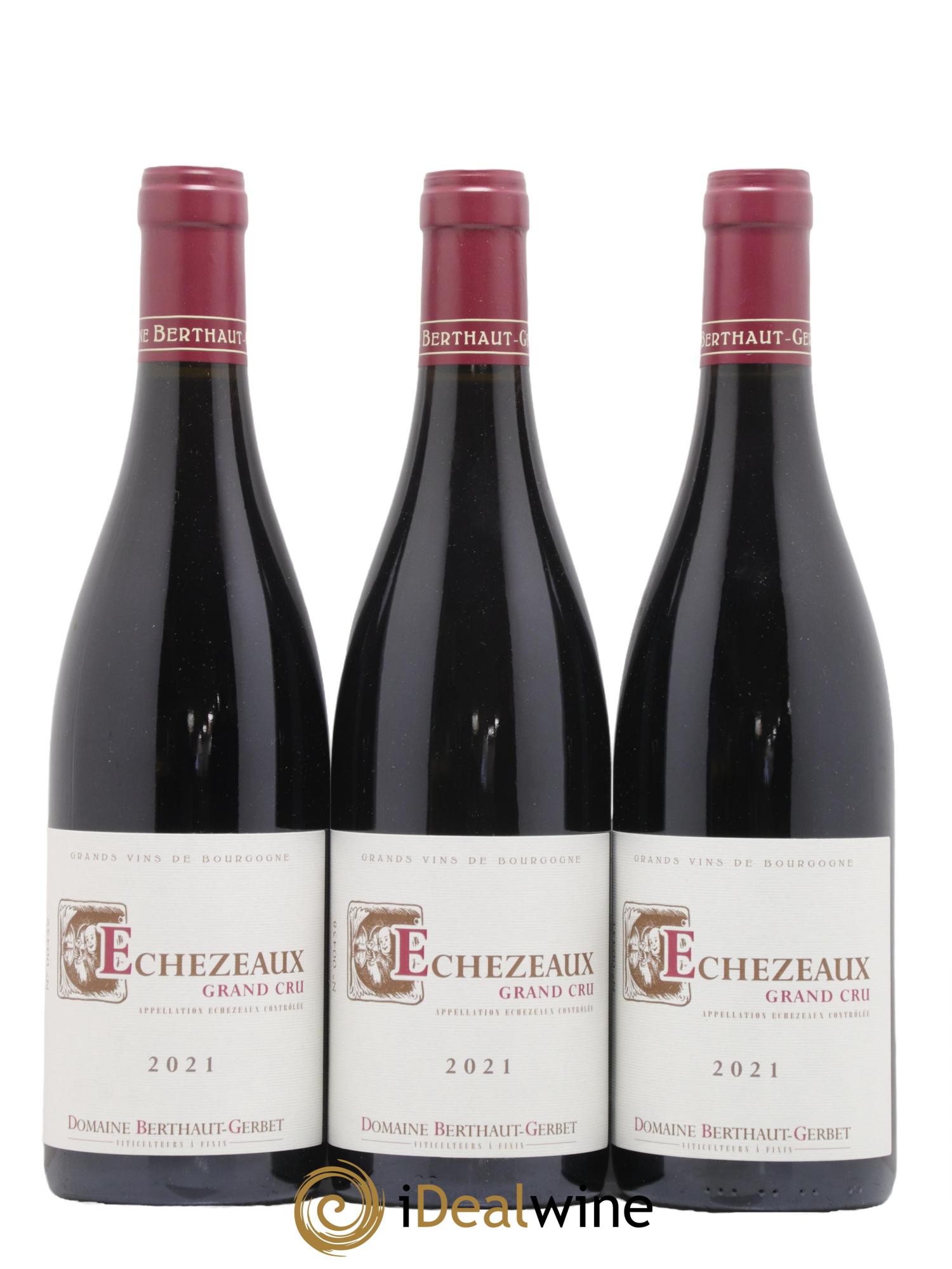 Echézeaux Grand Cru Berthaut Gerbet (Domaine) 2021 - Posten von 3 Flaschen - 0