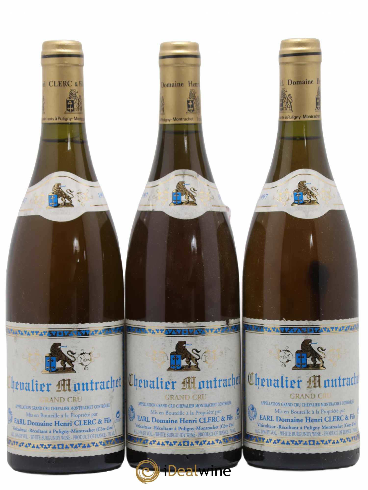Chevalier-Montrachet Grand Cru Henri Clerc 1997 - Lot de 3 bouteilles - 0