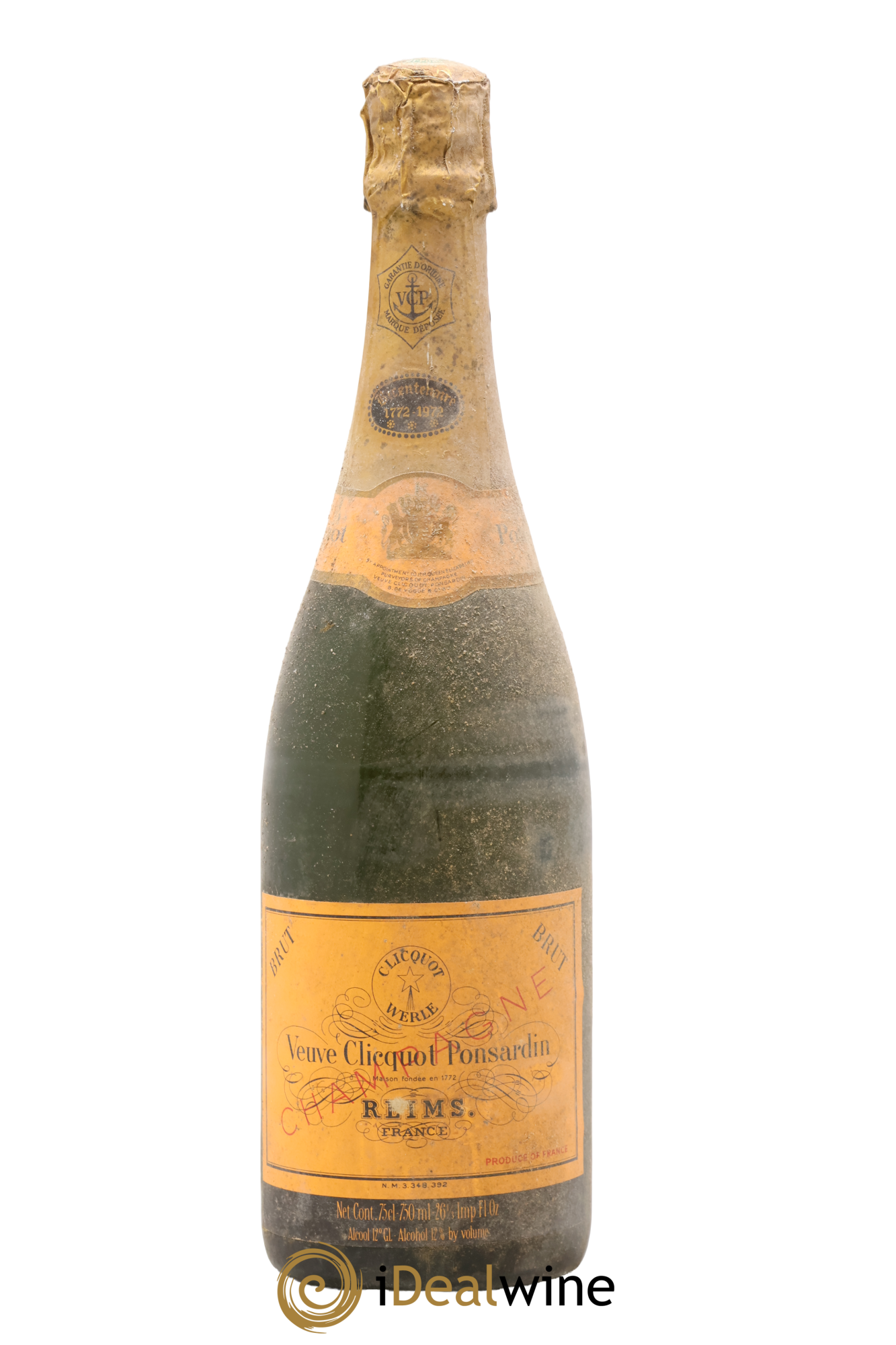 Bicentenaire 1772-1972 Veuve Clicquot - Lot de 1 bouteille - 0