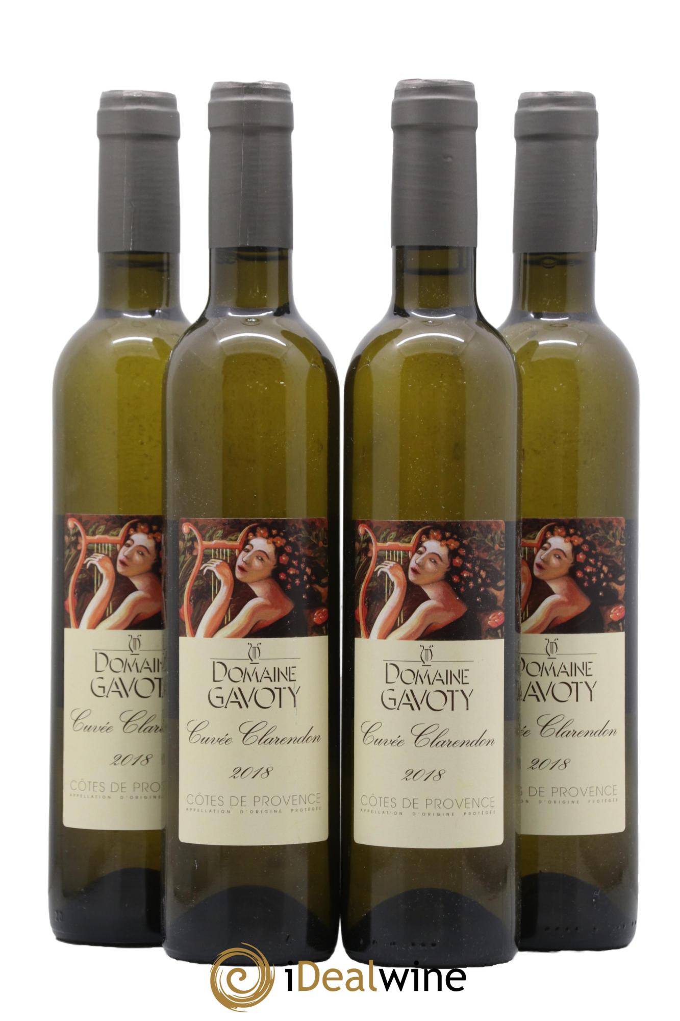 Côtes de Provence Domaine de Gavoty Clarendon 2018 - Lot de 4 format 50cls - 0