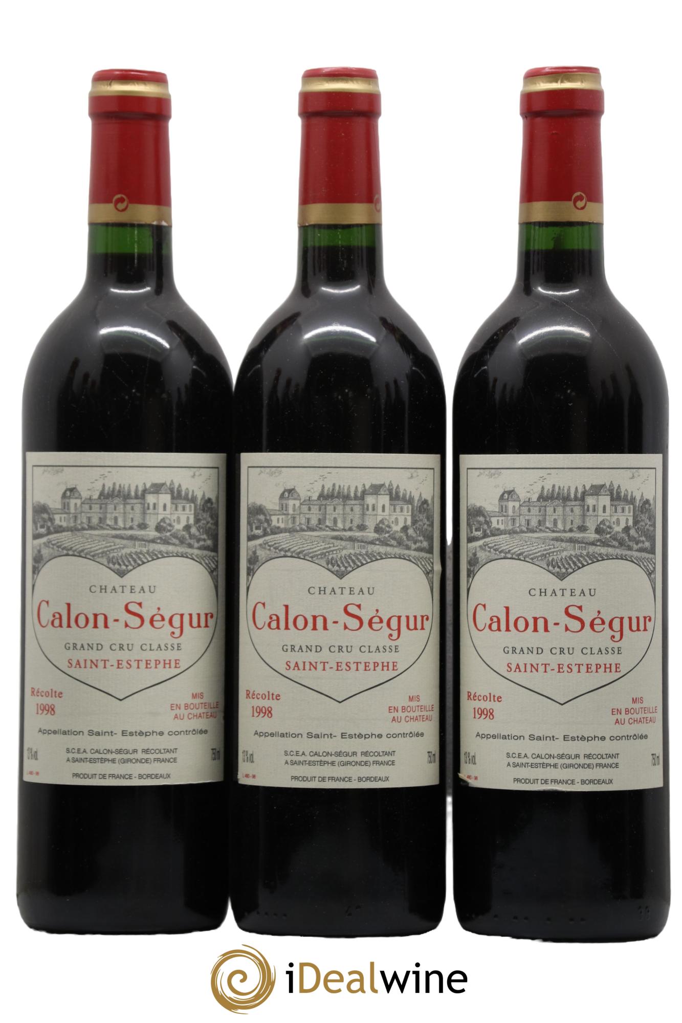 Château Calon Ségur 3ème Grand Cru Classé  1998 - Lot of 12 bottles - 1