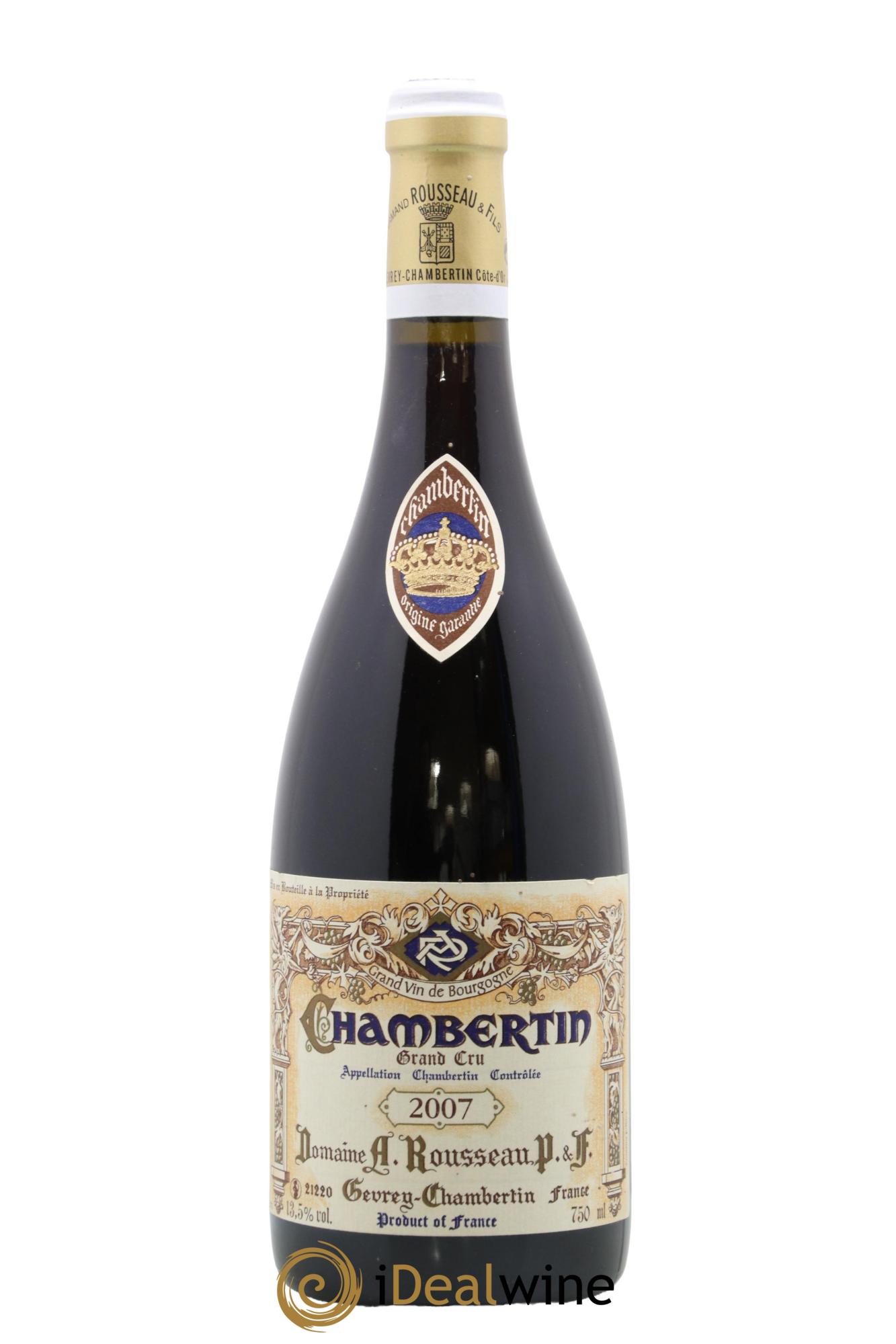 Chambertin Grand Cru Armand Rousseau (Domaine) 2007 - Posten von 1 Flasche - 0