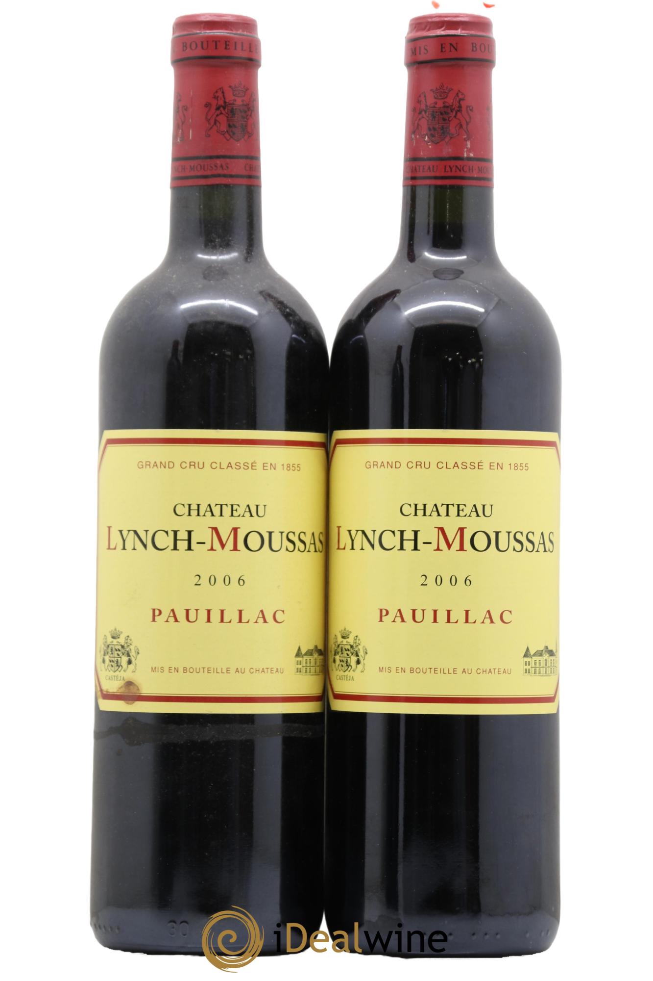 Château Lynch Moussas 5ème Grand Cru Classé 2006 - Lot de 2 bouteilles - 0