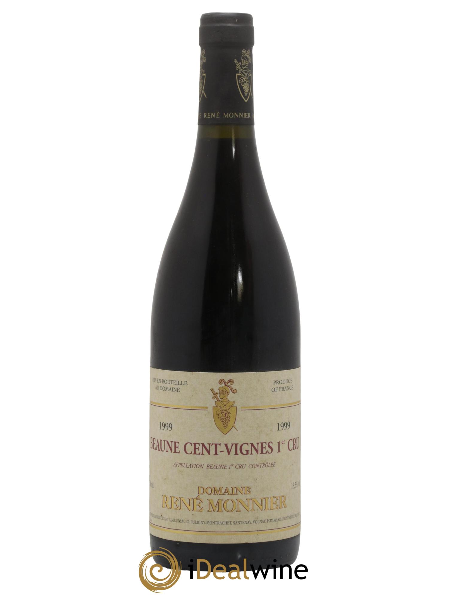 Beaune 1er Cru Cent-Vignes René Monnier 1999 - Lot de 1 bouteille - 0
