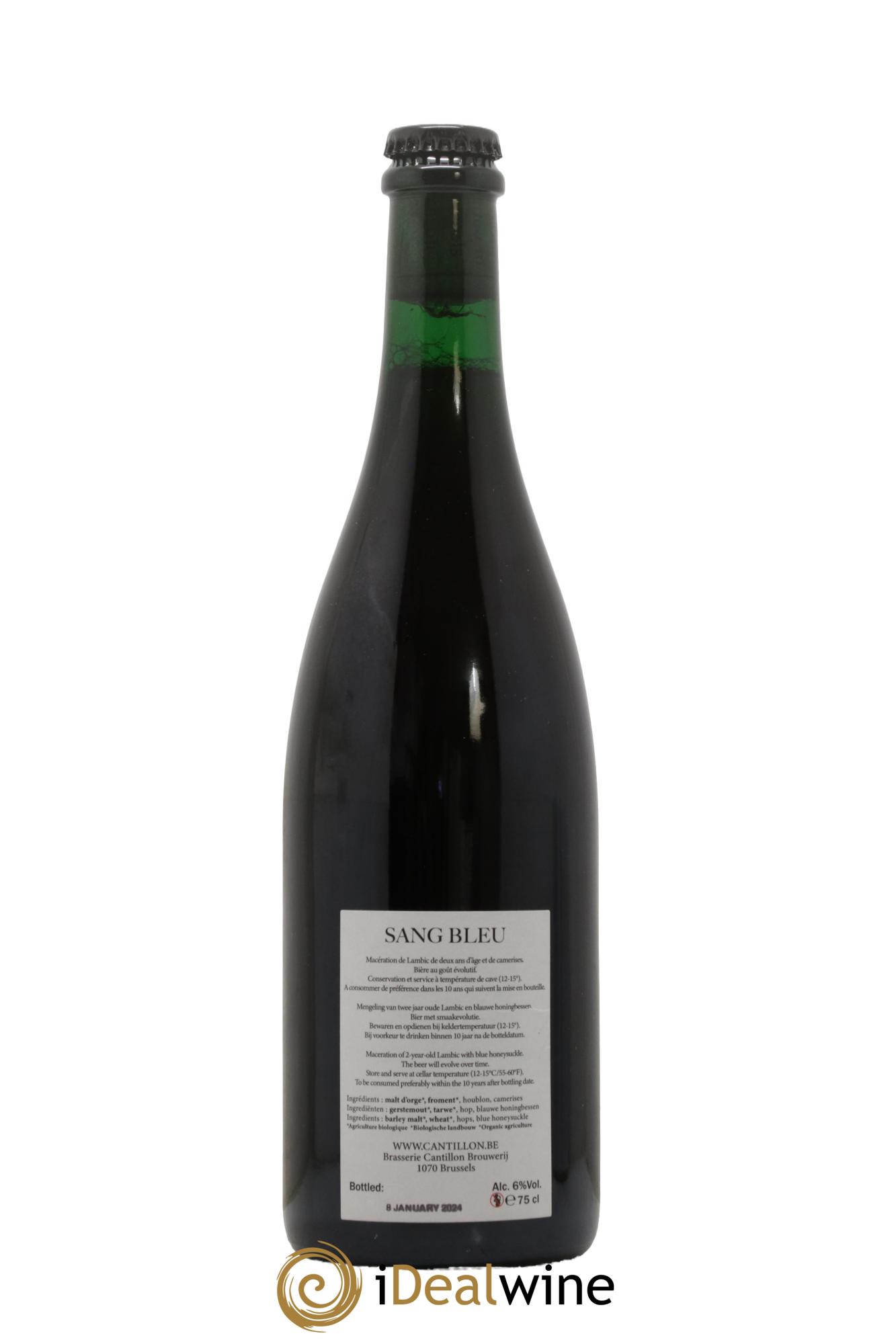 Bière Gueuze Sang Bleu (bottled 2024) - Lot de 1 bouteille - 1