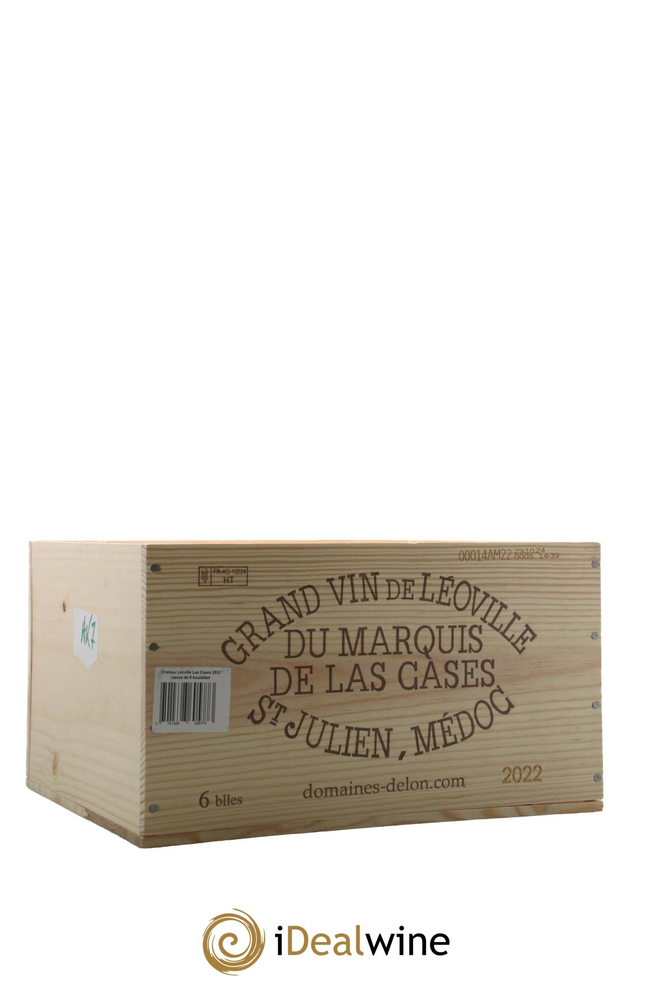 Château Léoville Las Cases 2ème Grand Cru Classé 2022 - Lot de 6 bouteilles - 6