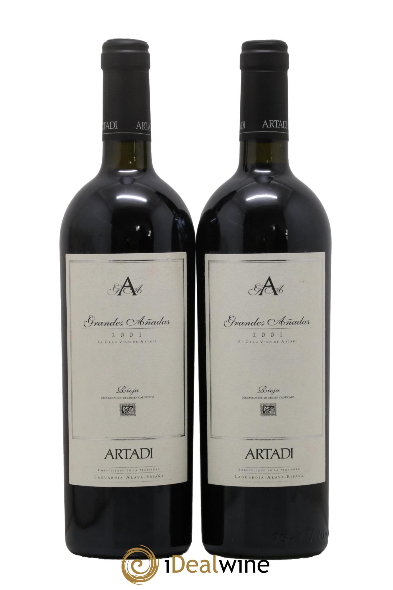 Rioja DOCA Grandes Añadas Artadi 2001 - Posten von 2 Flaschen - 0