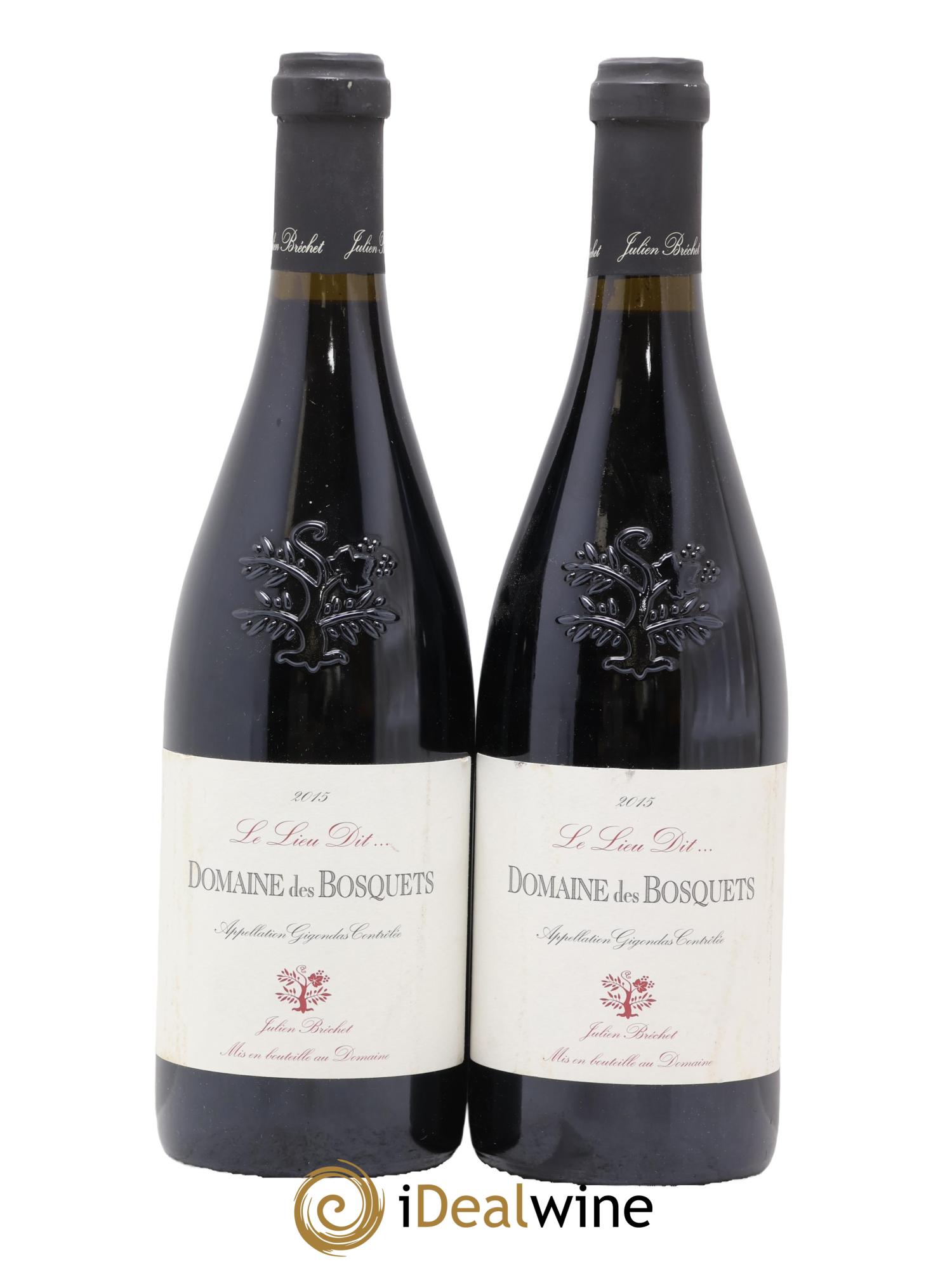 Gigondas Le Lieu Dit Des Bosquets 2015 - Lot of 2 bottles - 0