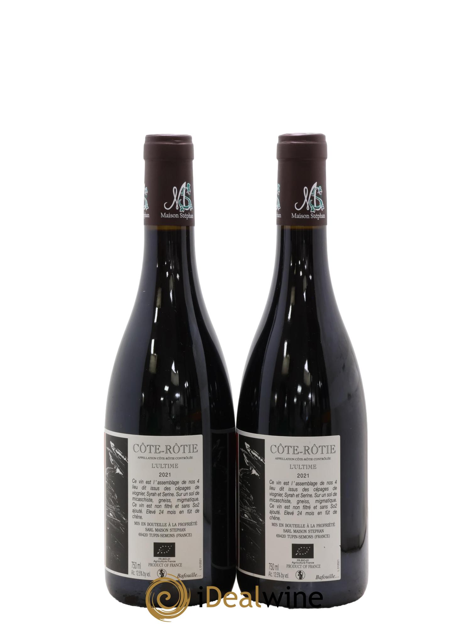 Côte-Rôtie L'Ultime Jean-Michel Stephan  2021 - Lot de 2 bouteilles - 1