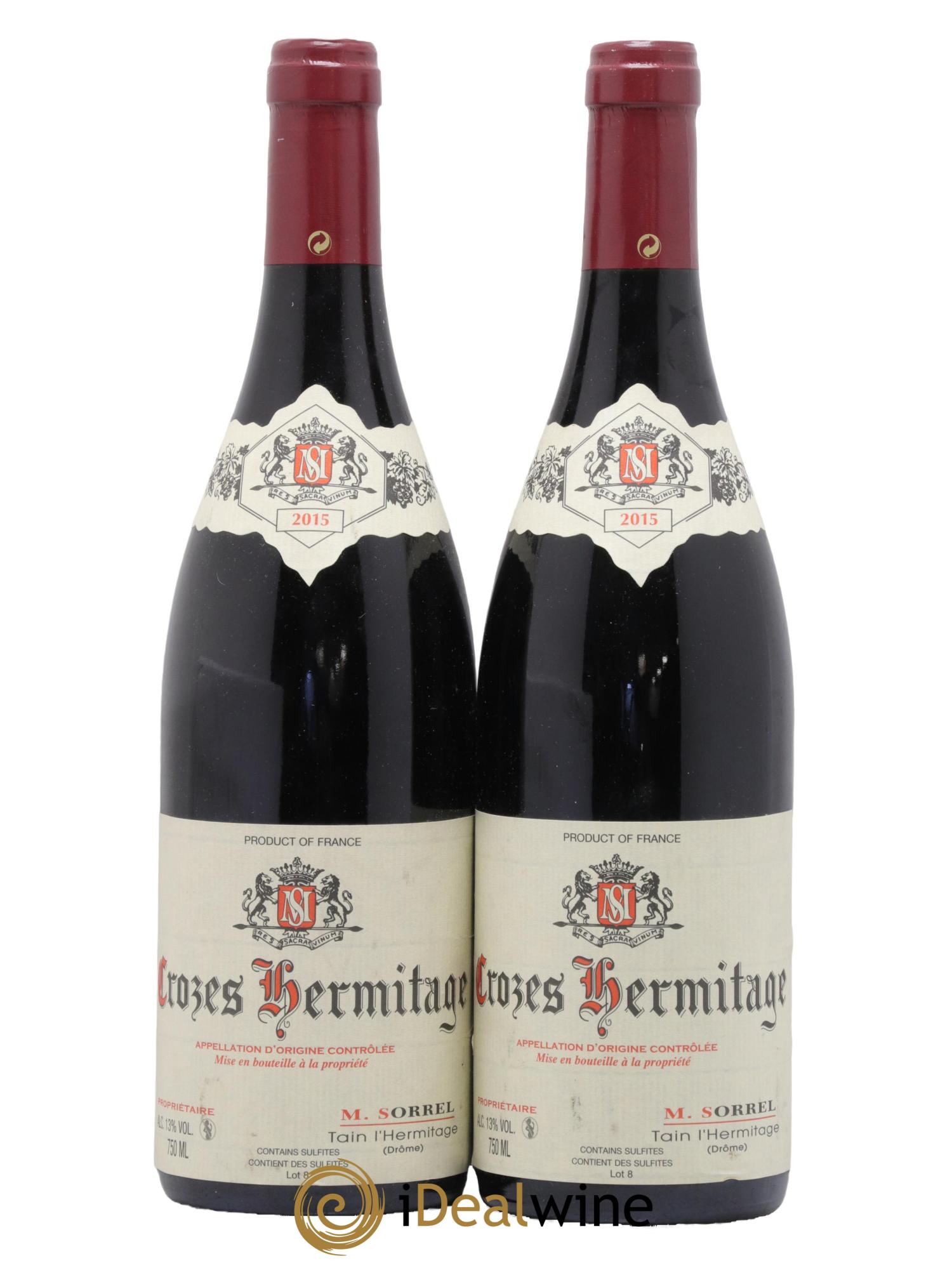 Crozes-Hermitage Marc Sorrel 2015 - Lot de 2 bouteilles - 0