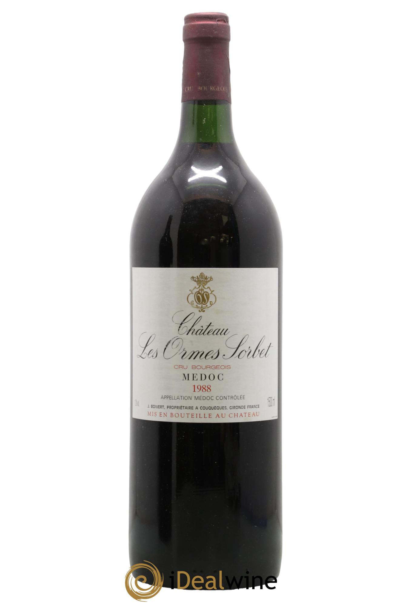 Château les Ormes Sorbet Cru Bourgeois 1988 - Lot de 1 magnum - 0