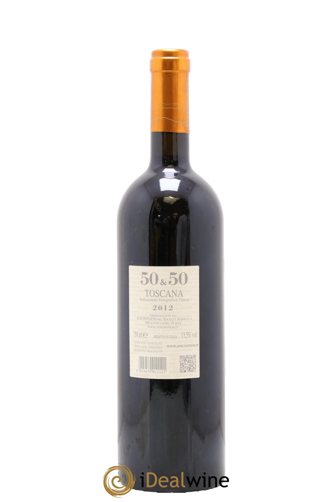 Toscana IGT 50 & 50 Avignonesi Capannelle 2012 - Lot de 1 bouteille - 1