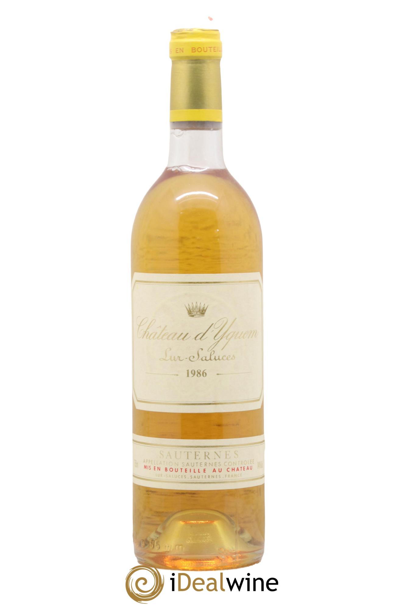 Château d' Yquem 1er Cru Classé Supérieur 1986 - Lot de 1 bouteille - 0