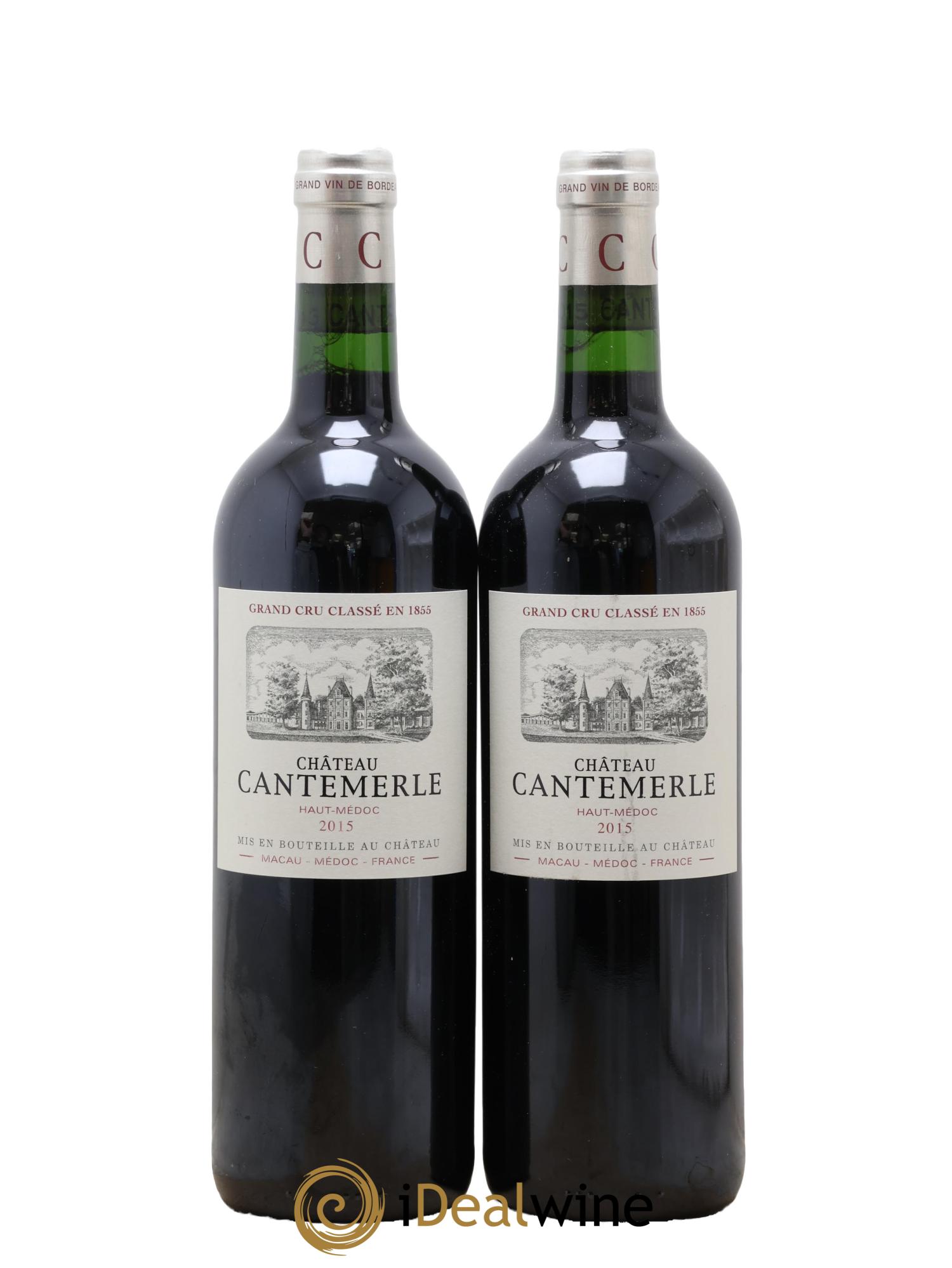 Château Cantemerle 5ème Grand Cru Classé 2015 - Posten von 2 Flaschen - 0