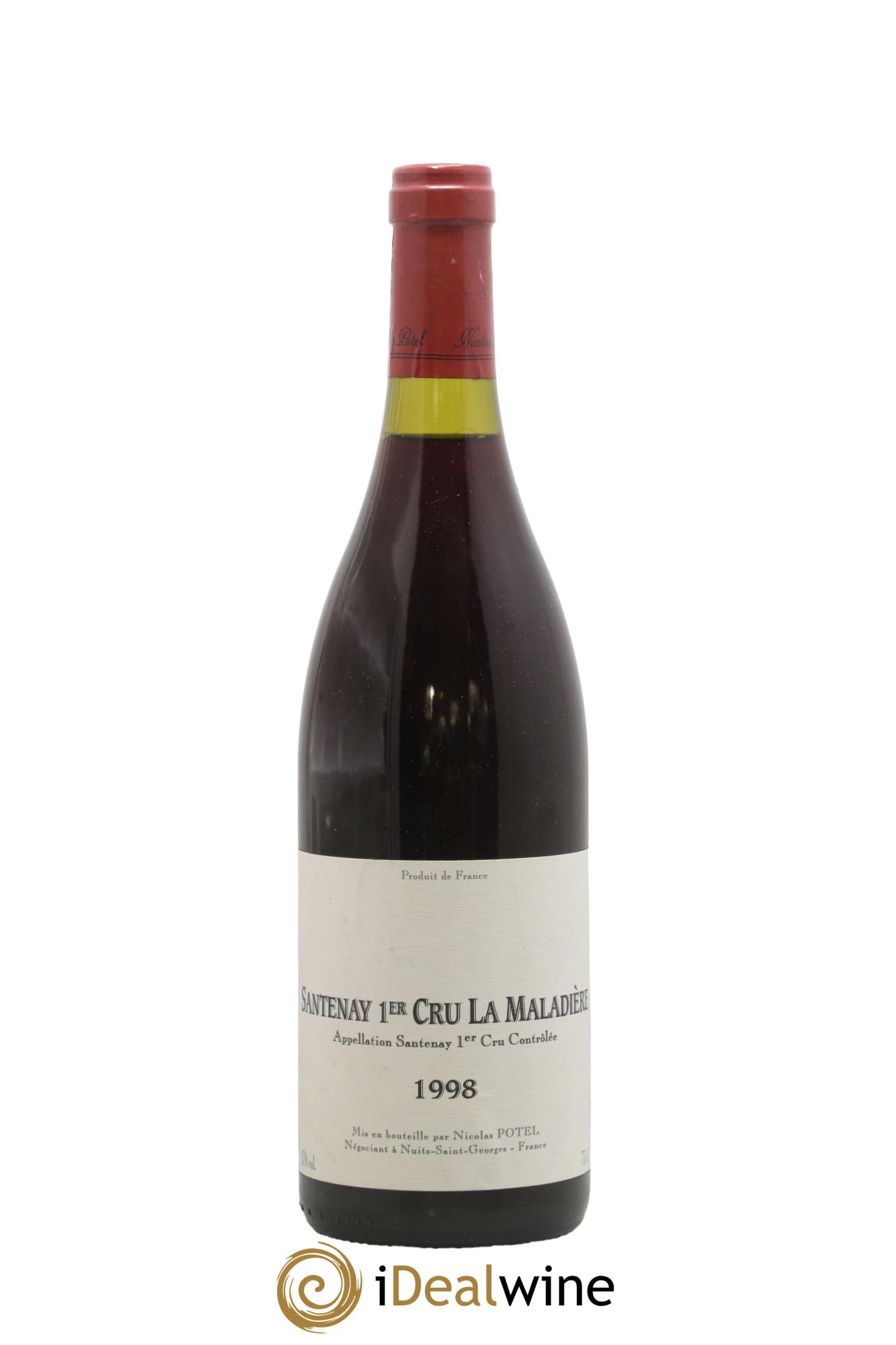 Santenay 1er Cru La Maladière Potel 1998 - Lot de 1 bouteille - 0