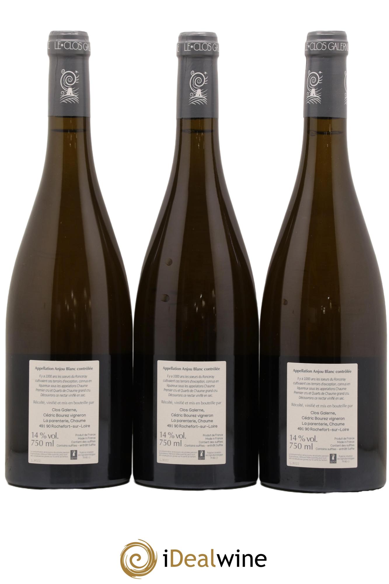 Anjou Ronceray Clos Galerne 2022 - Lot de 3 bouteilles - 1