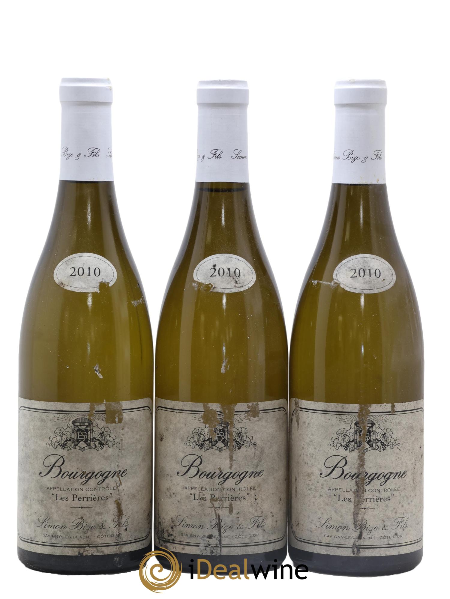 Bourgogne Les Perrières Simon Bize 2010 - Lot de 3 bouteilles - 0