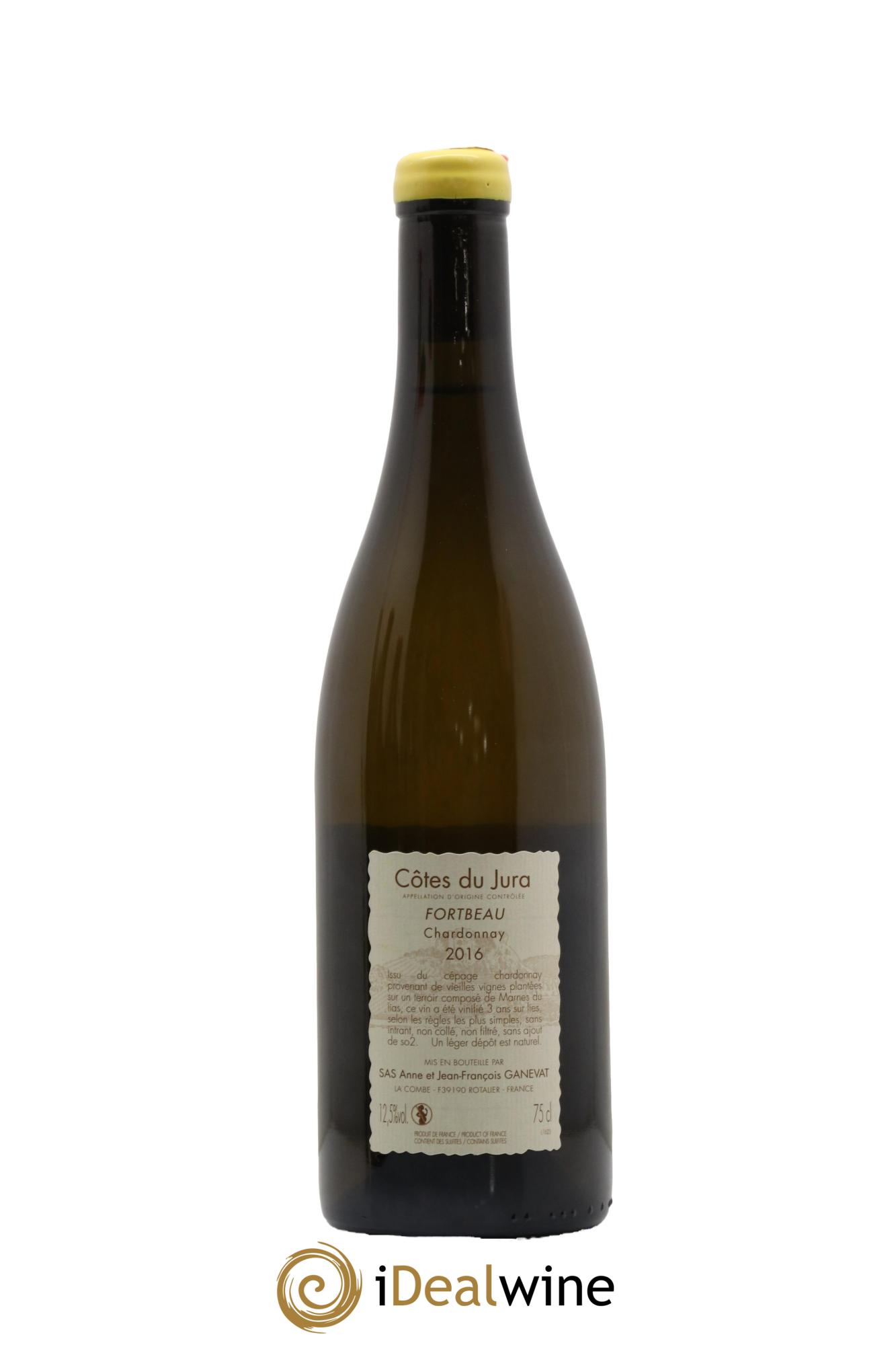 Vin de France (anciennement Côtes du Jura) Fortbeau Anne et Jean François Ganevat 2016 - Lot de 1 bouteille - 1