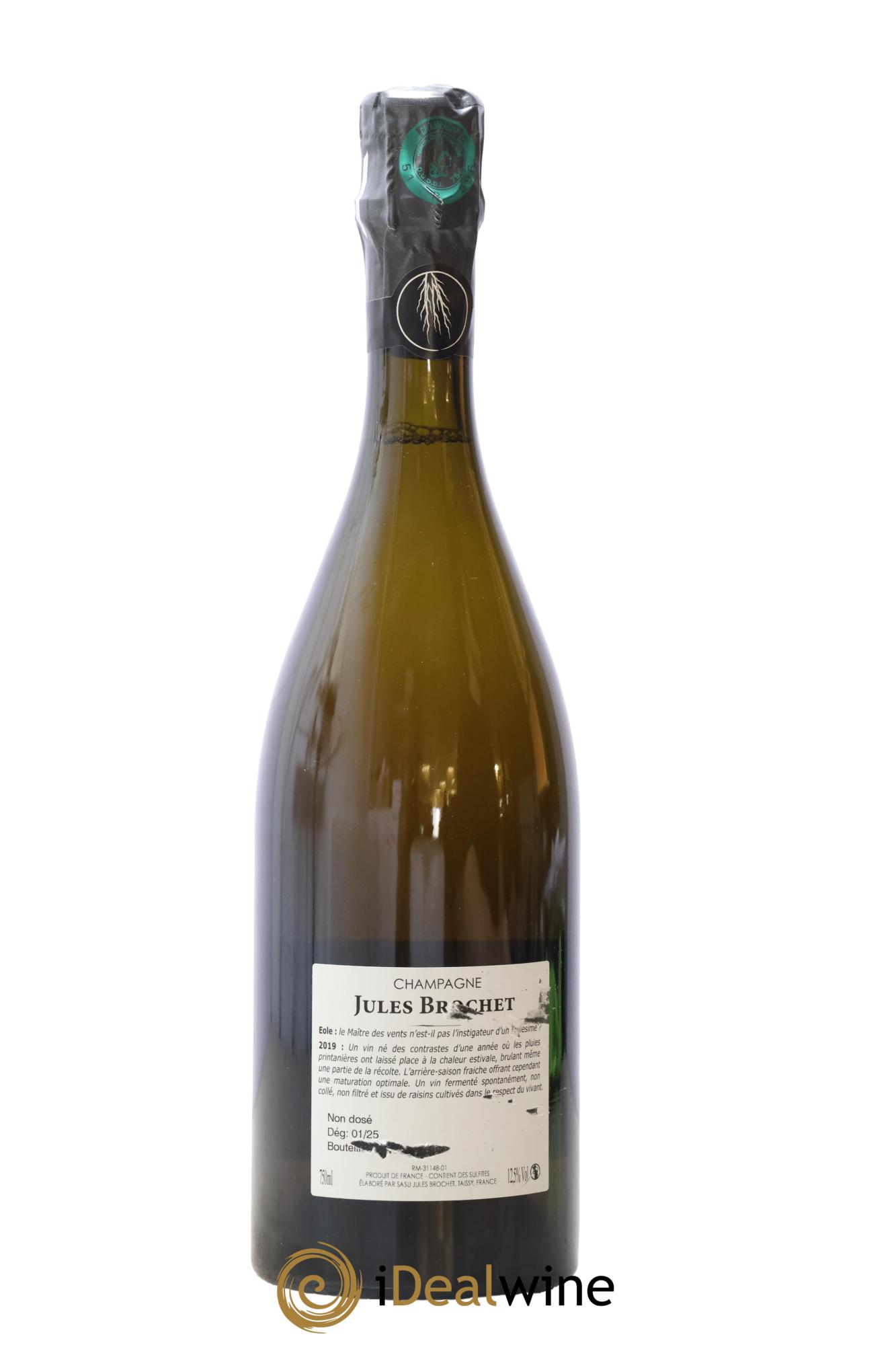 Champagne Eoles Jules Brochet 2019 - Lot de 1 bouteille - 1