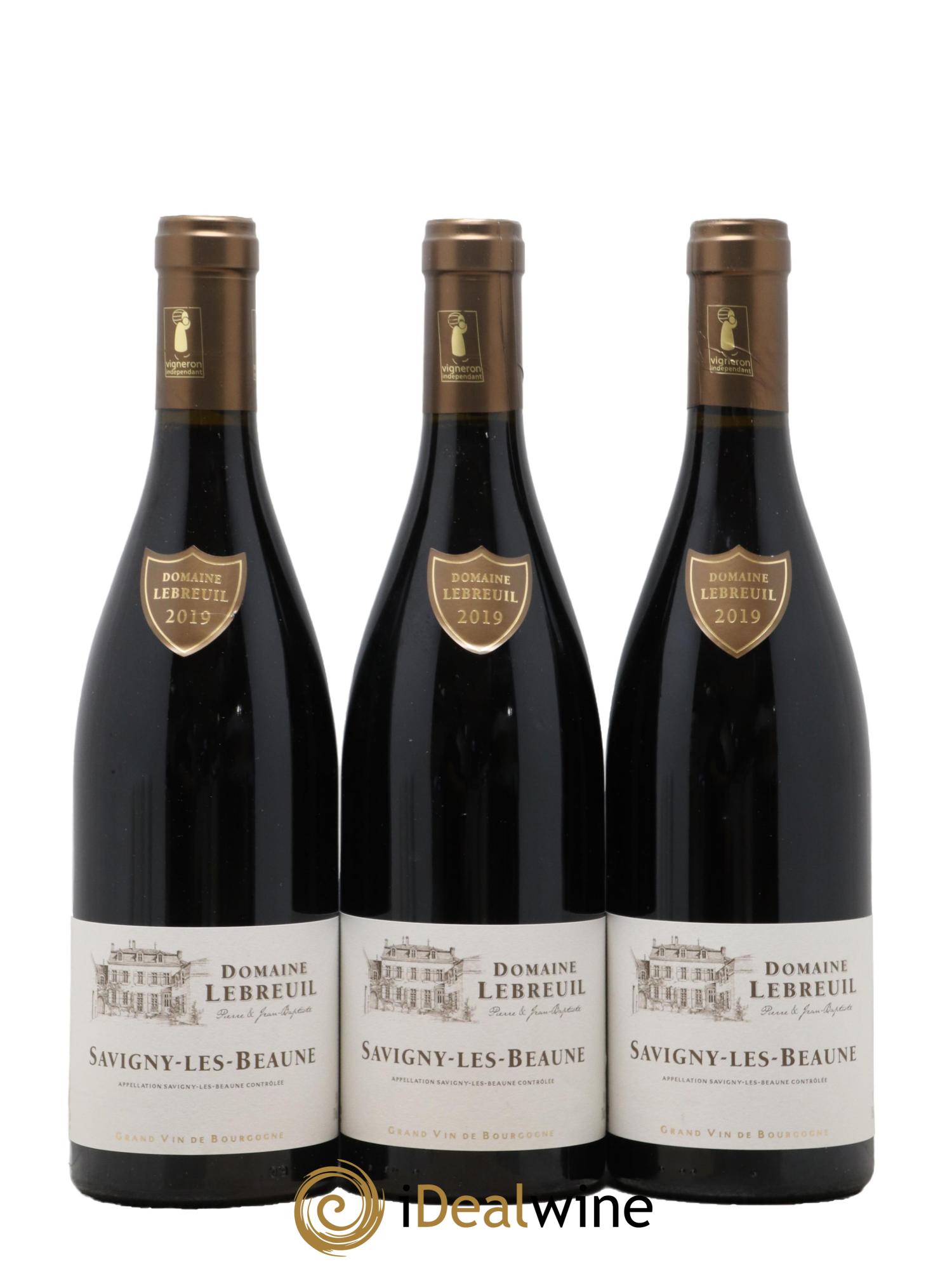 Savigny-lès-Beaune Domaine Lebreuil 2019 - Lotto di 3 bottiglie - 0