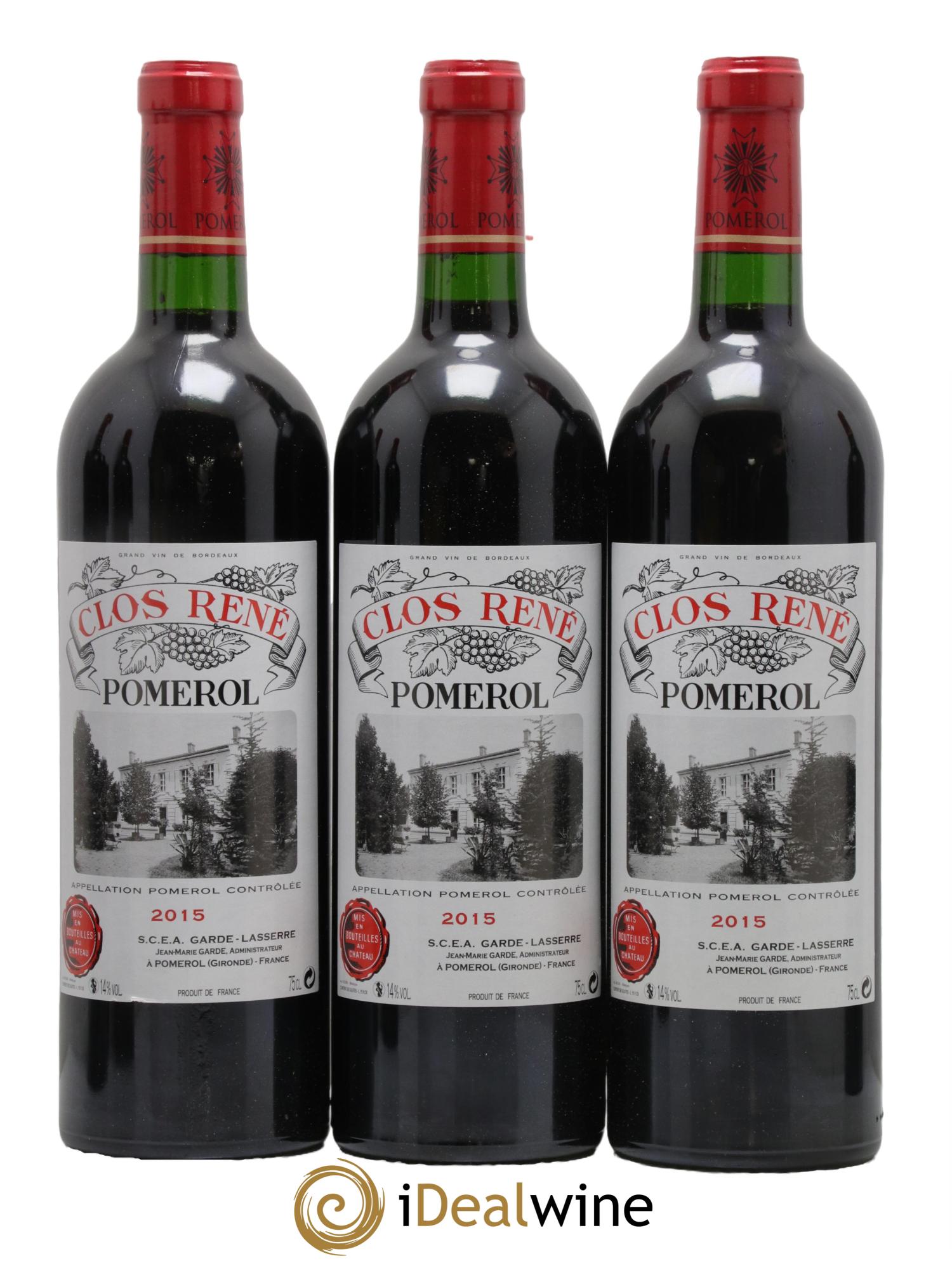 Clos René 2015 - Lot of 12 bottles - 3