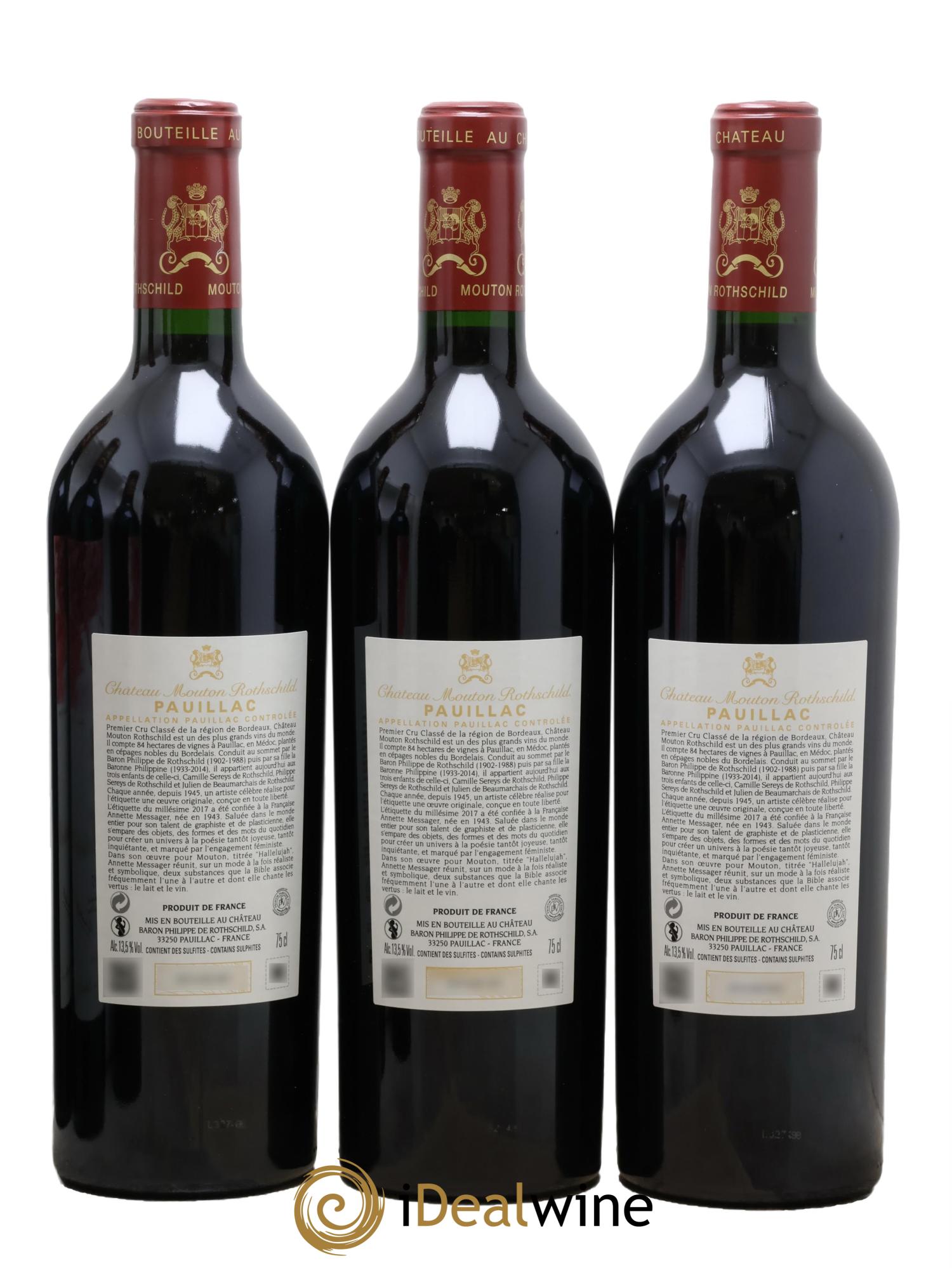 Château Mouton Rothschild 1er Grand Cru Classé 2017 - Lot of 6 bottles - 4