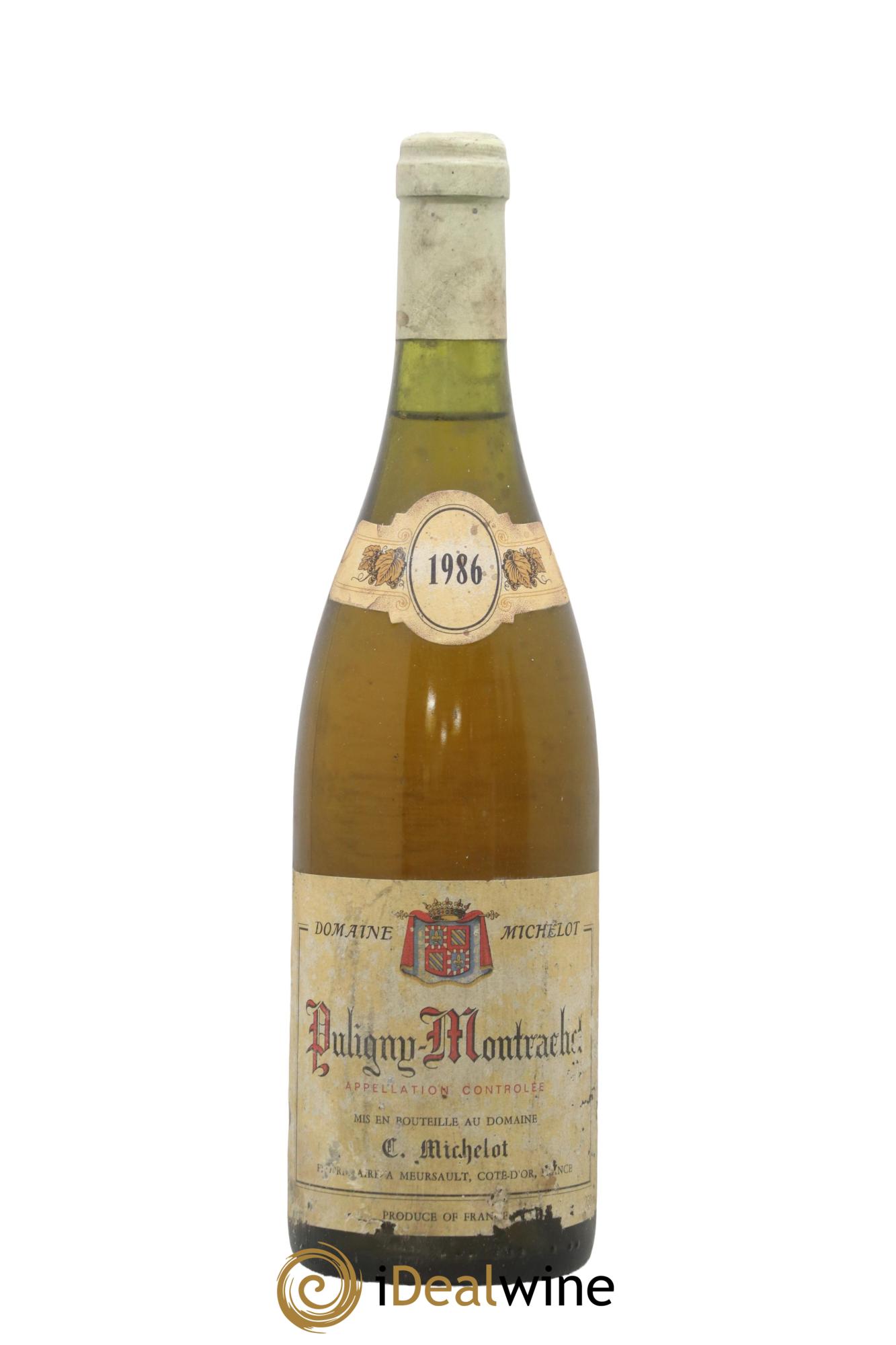 Puligny-Montrachet Domaine Michelot 1986 - Lot de 1 bouteille - 0