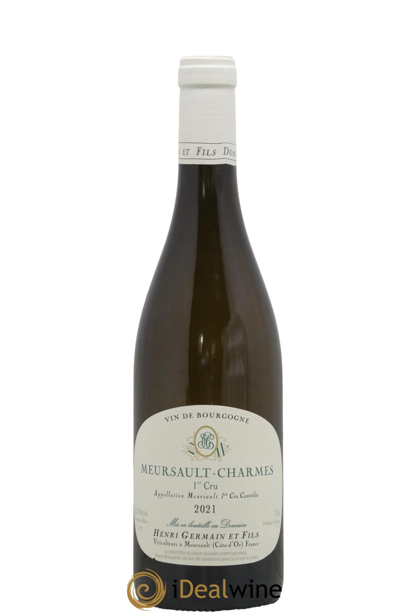 Meursault 1er Cru Charmes Henri Germain 2021 - Lot de 1 bouteille - 0
