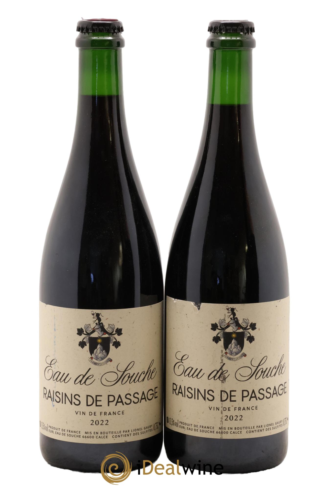 Vin de France Cuvée Raisins De Passage Domaine Eau De Souche Lionel Gauby 2022 - Lot of 2 bottles - 0