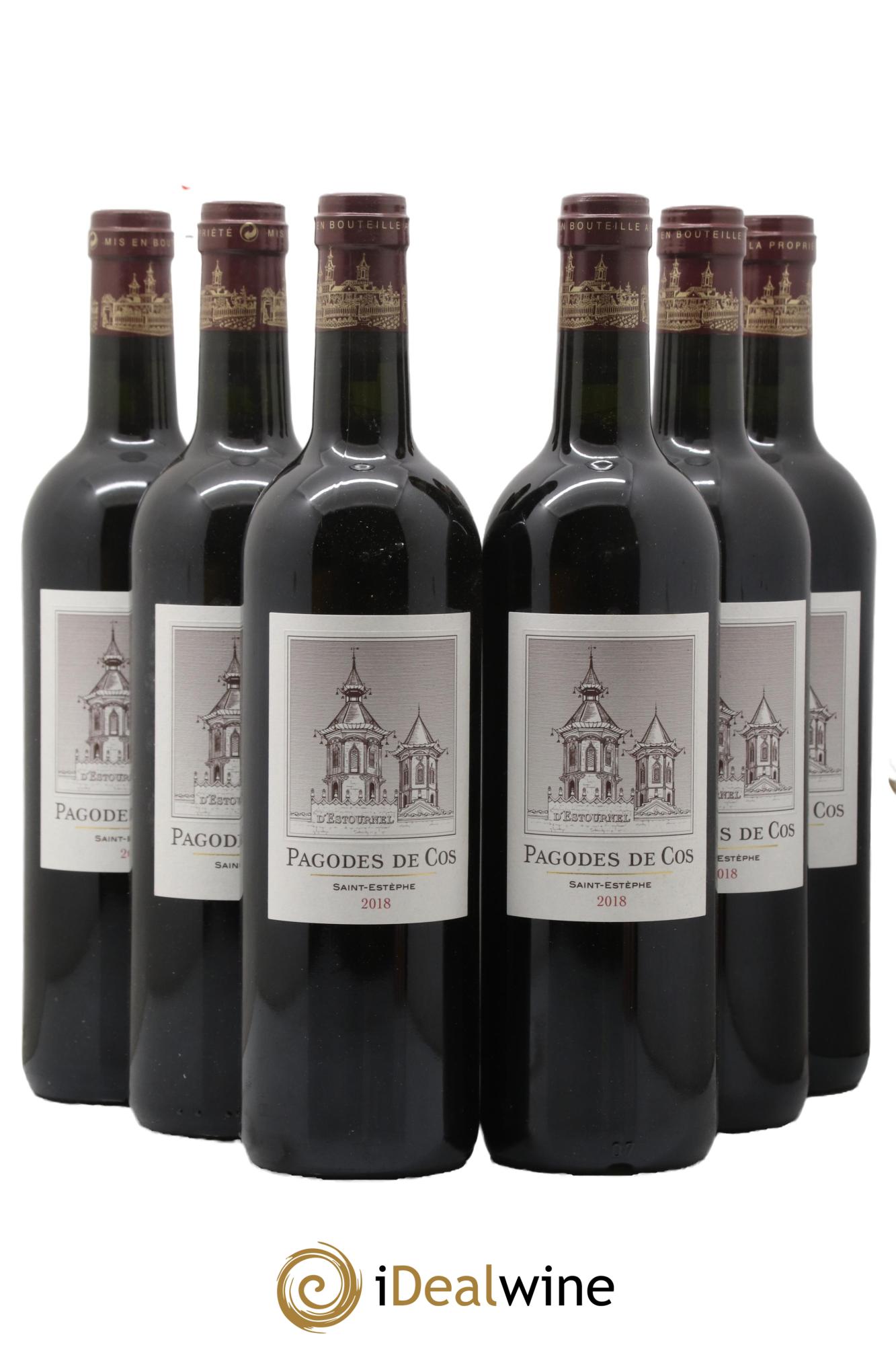 Les Pagodes de Cos Second Vin 2018 - Posten von 6 Flaschen - 0