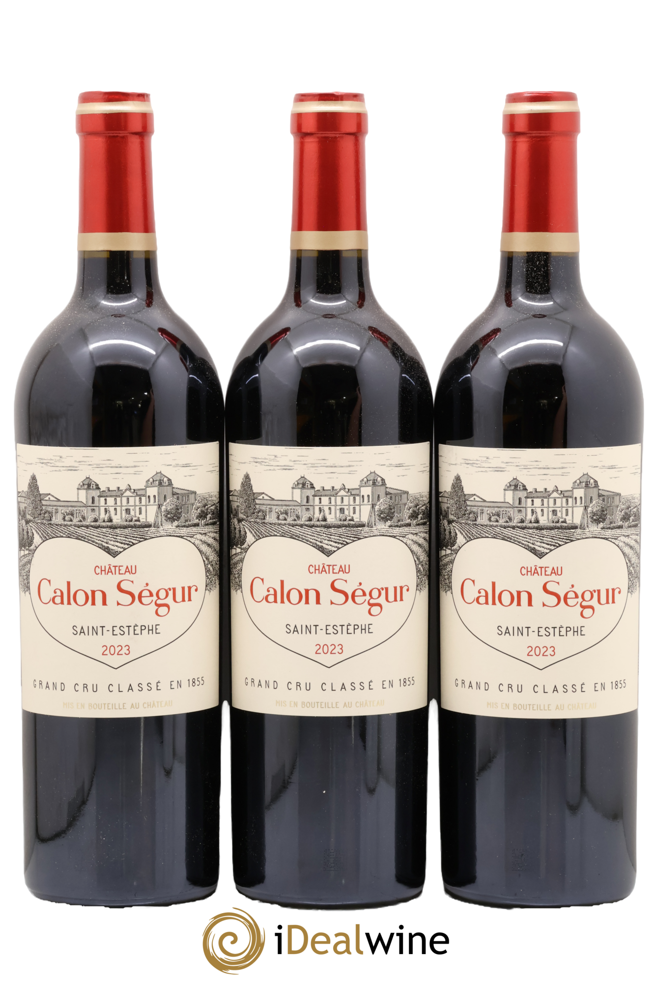 Château Calon Ségur 3ème Grand Cru Classé 2023 - Lotto di 3 bottiglie - 0