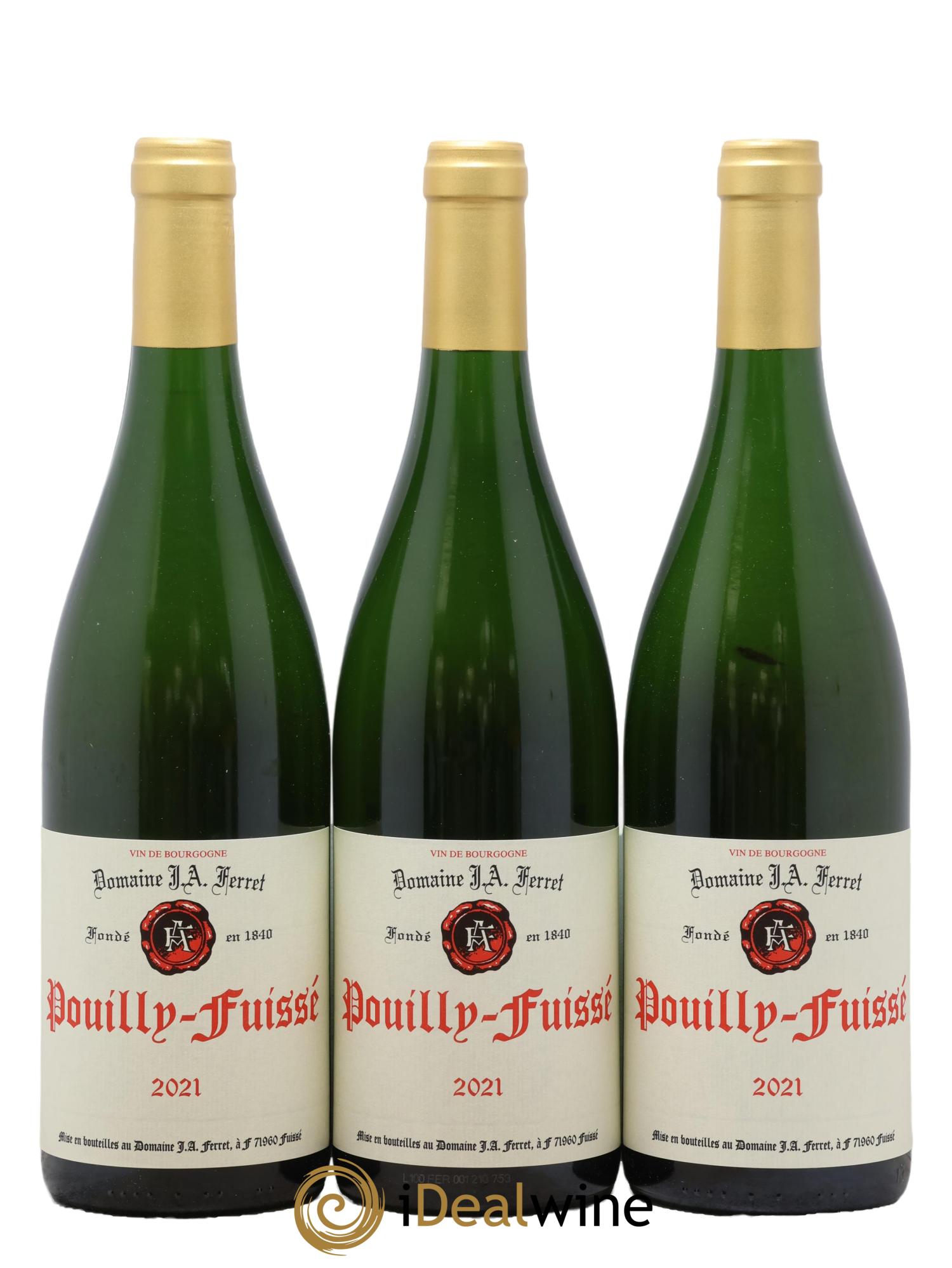 Pouilly-Fuissé J.A. Ferret (Domaine) 2021 - Lot de 3 bouteilles - 0