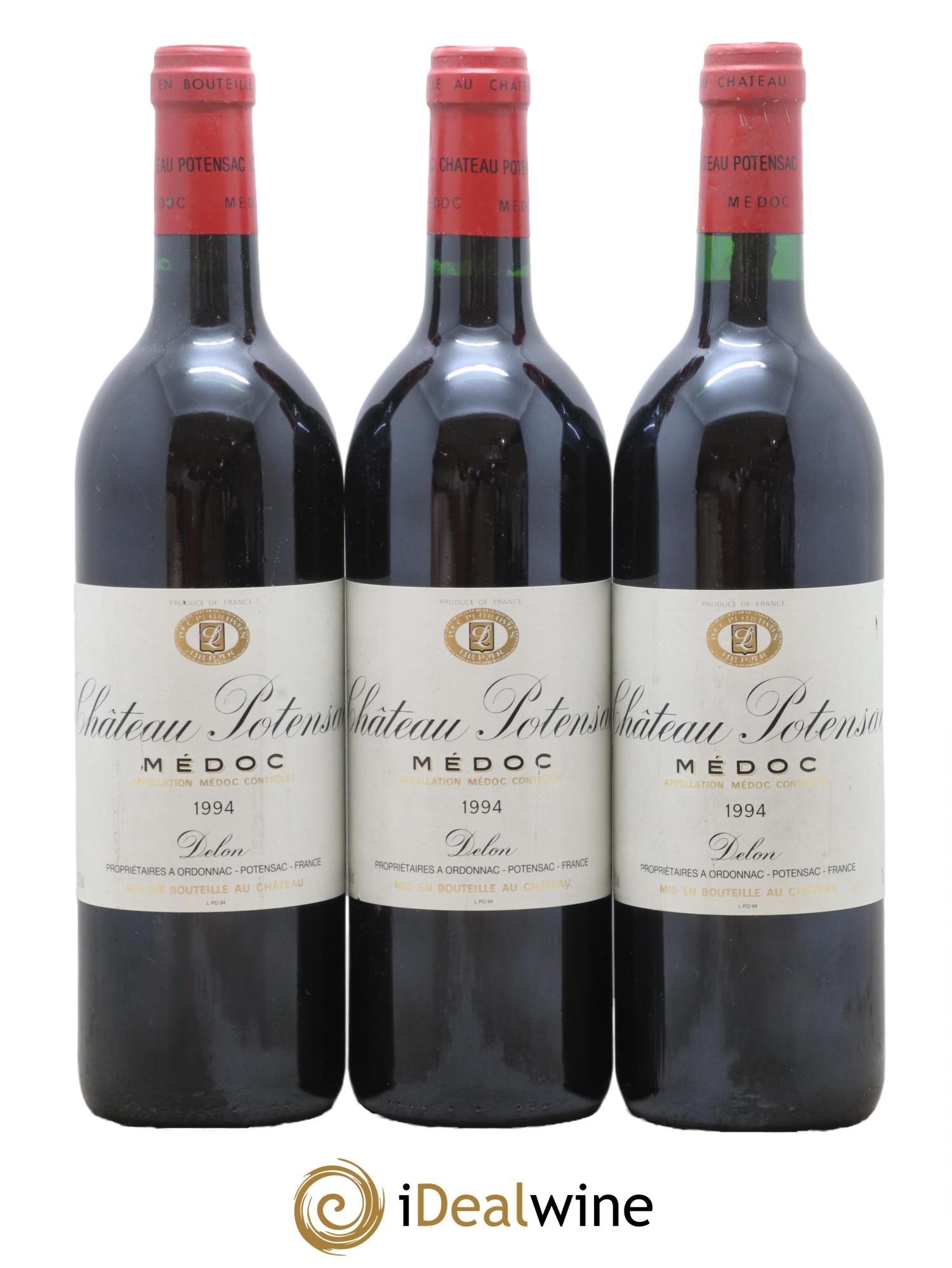 Château Potensac 1994 - Posten von 3 Flaschen - 0